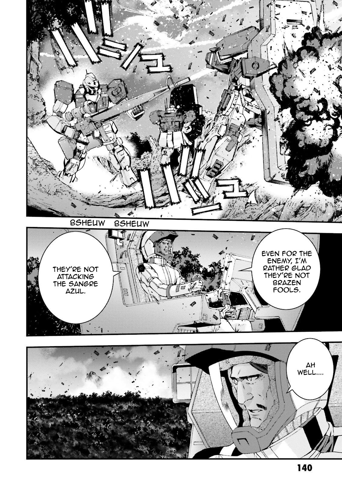Kidou Senshi Gundam MSV-R: Johnny Ridden no Kikan Chapter 54 page 6 - Chapter 54: LAUGHABLE
