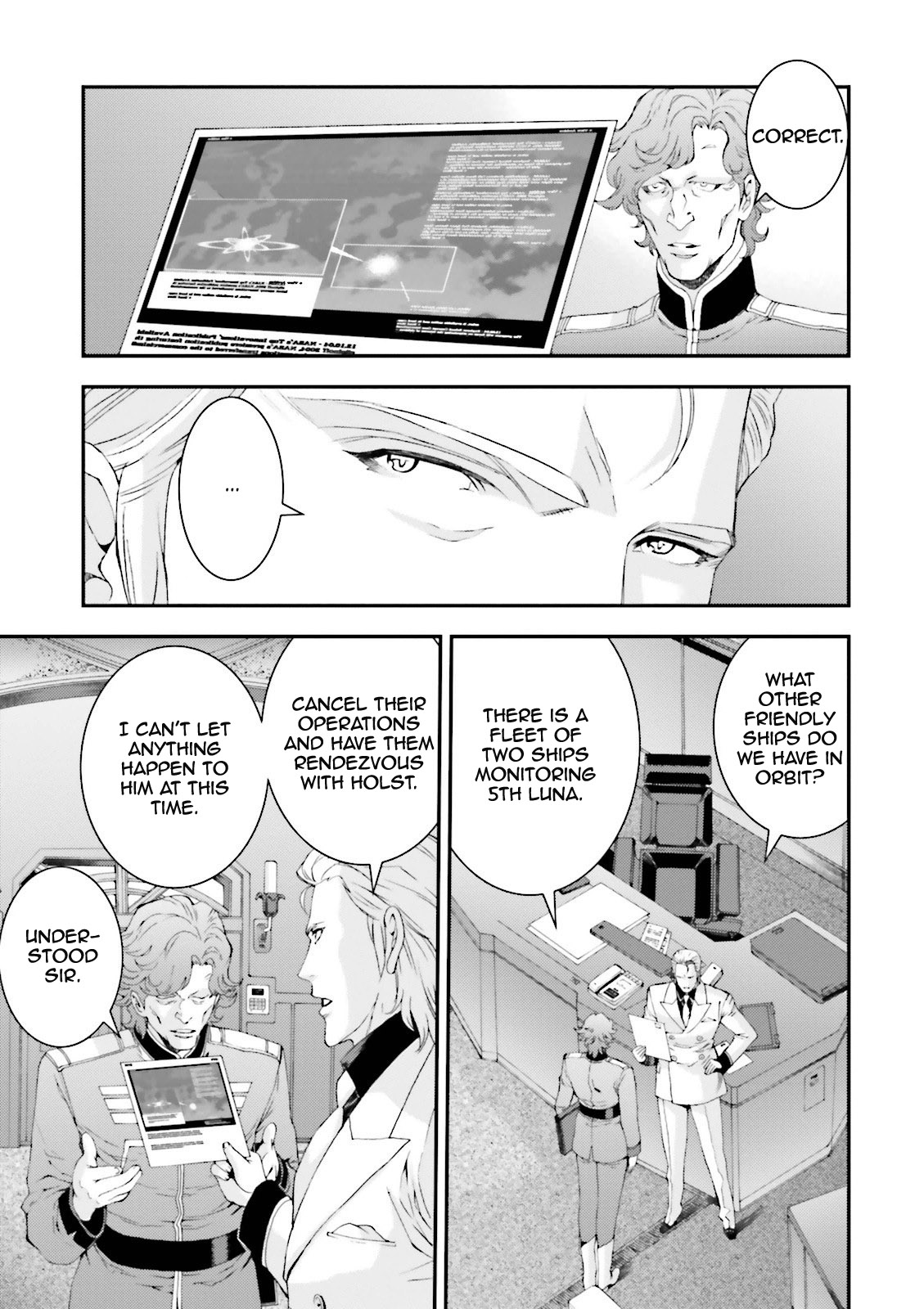 Kidou Senshi Gundam MSV-R: Johnny Ridden no Kikan Chapter 55 page 15 - Chapter 55: REFUSE