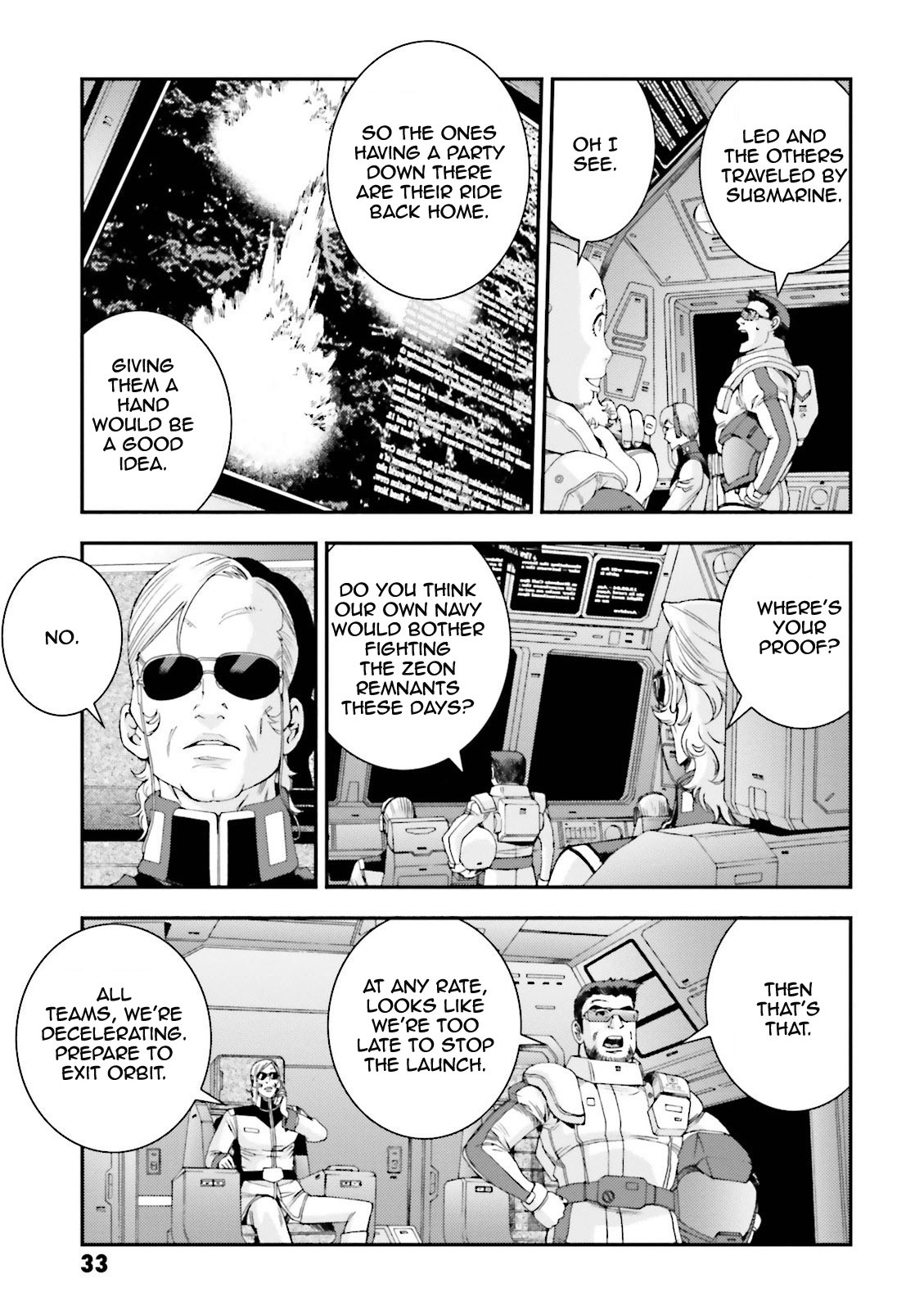 Kidou Senshi Gundam MSV-R: Johnny Ridden no Kikan Chapter 55 page 33 - Chapter 55: REFUSE