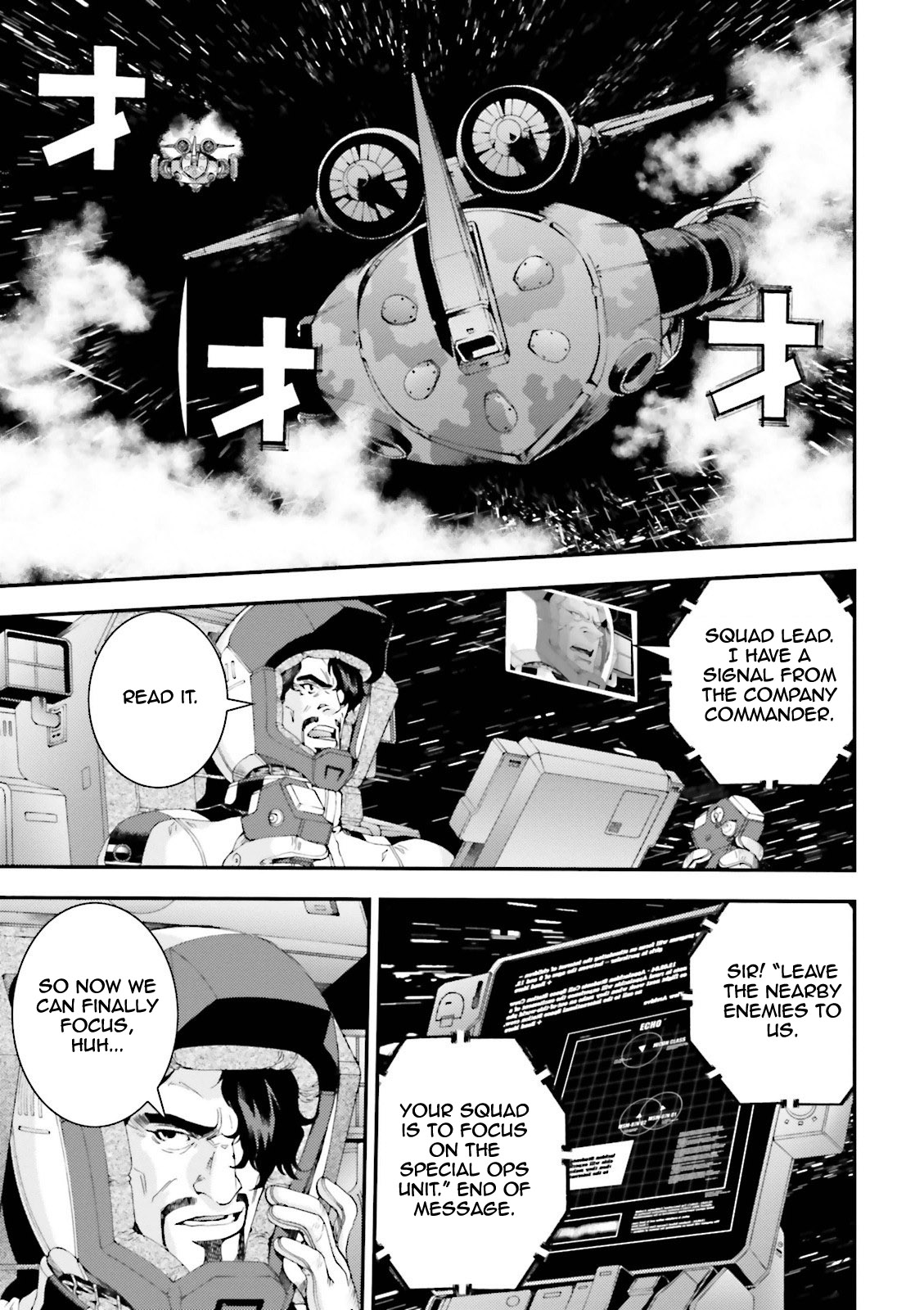 Kidou Senshi Gundam MSV-R: Johnny Ridden no Kikan Chapter 58 page 9 - Chapter 58: BIG WEDNESDAY
