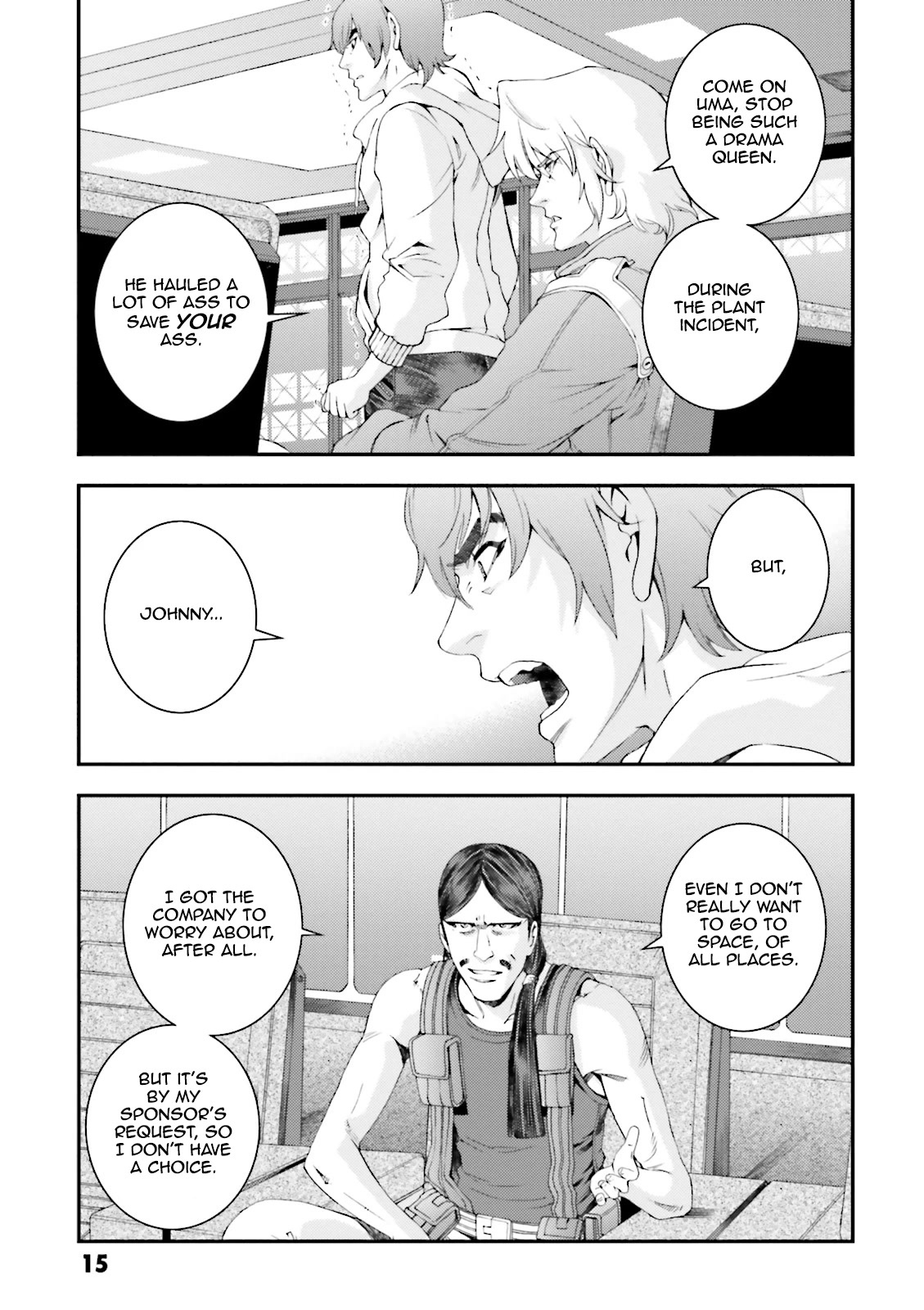 Kidou Senshi Gundam MSV-R: Johnny Ridden no Kikan Chapter 65 page 15 - Chapter 65: NIGHTMARE