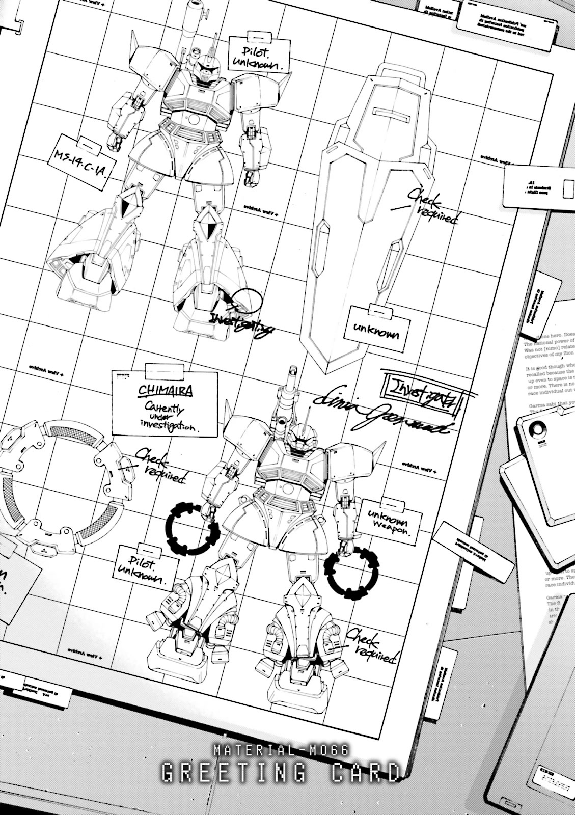Kidou Senshi Gundam MSV-R: Johnny Ridden no Kikan Chapter 66 page 1 - Chapter 66: GREETING CARD