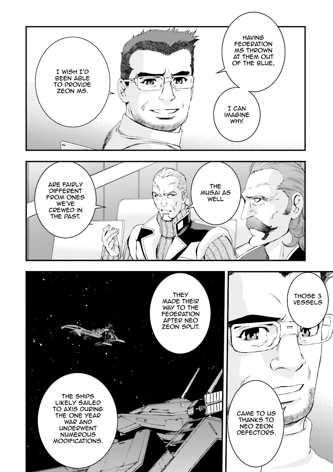 Kidou Senshi Gundam MSV-R: Johnny Ridden no Kikan Chapter 68 page 14 - Chapter 68: MISCHIEVOUS