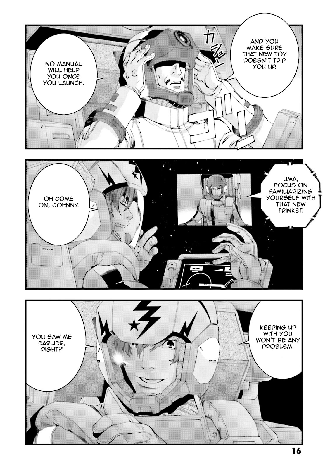 Kidou Senshi Gundam MSV-R: Johnny Ridden no Kikan Chapter 70 page 16 - Chapter 70: ADD ME IN!
