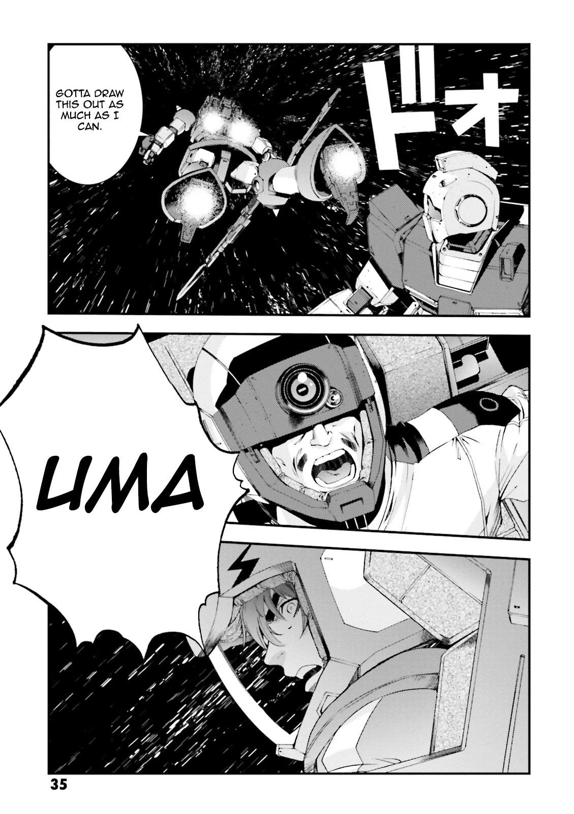 Kidou Senshi Gundam MSV-R: Johnny Ridden no Kikan Chapter 70 page 35 - Chapter 70: ADD ME IN!