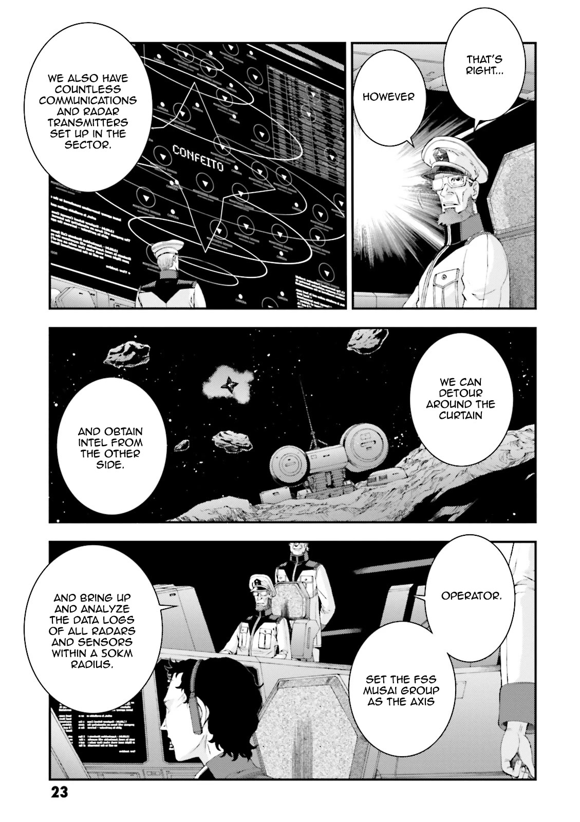 Kidou Senshi Gundam MSV-R: Johnny Ridden no Kikan Chapter 75 page 23 - Chapter 75: CERTAIN