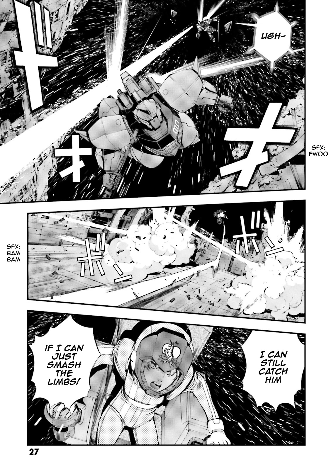 Kidou Senshi Gundam MSV-R: Johnny Ridden no Kikan Chapter 75 page 27 - Chapter 75: CERTAIN