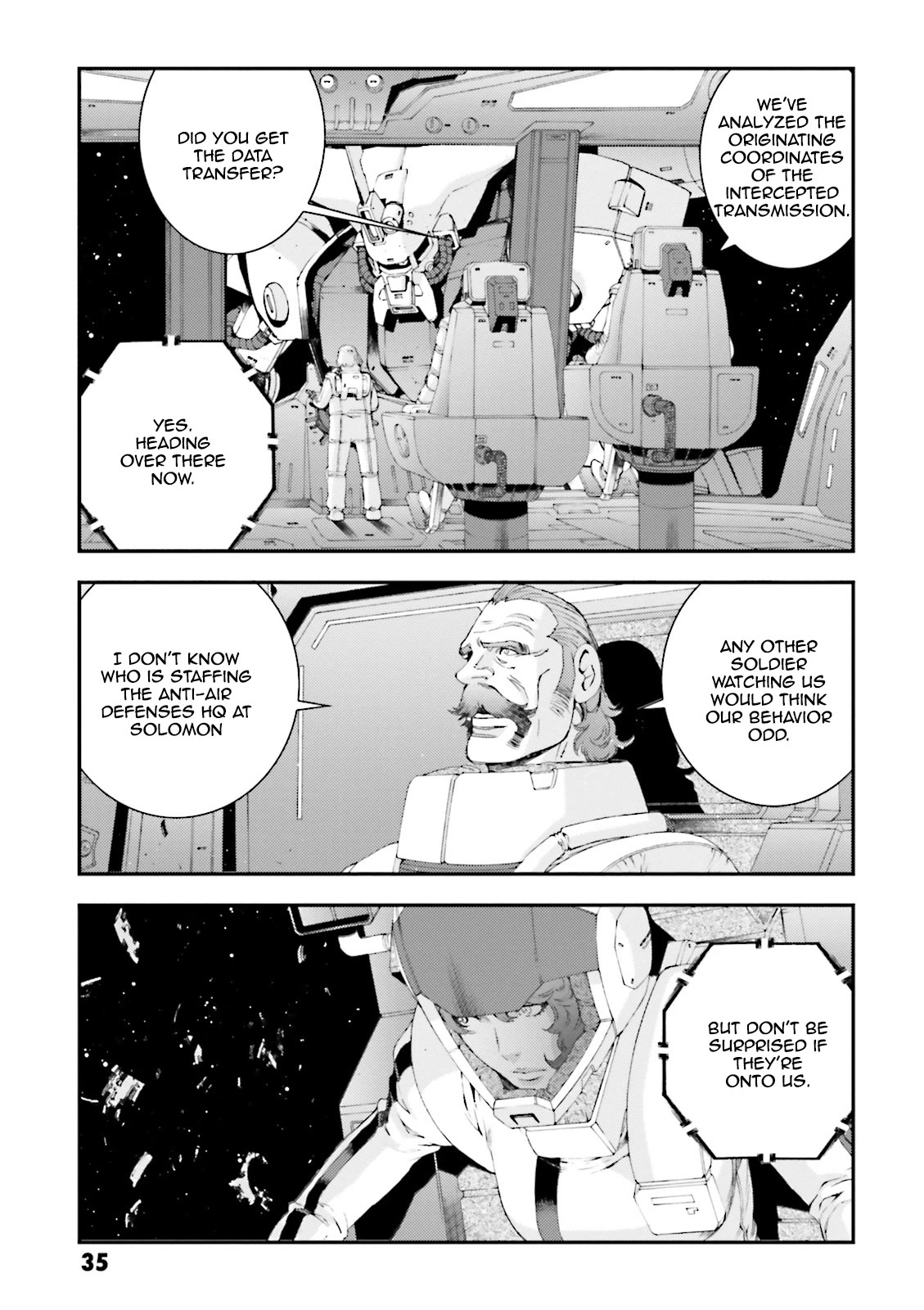 Kidou Senshi Gundam MSV-R: Johnny Ridden no Kikan Chapter 75 page 35 - Chapter 75: CERTAIN