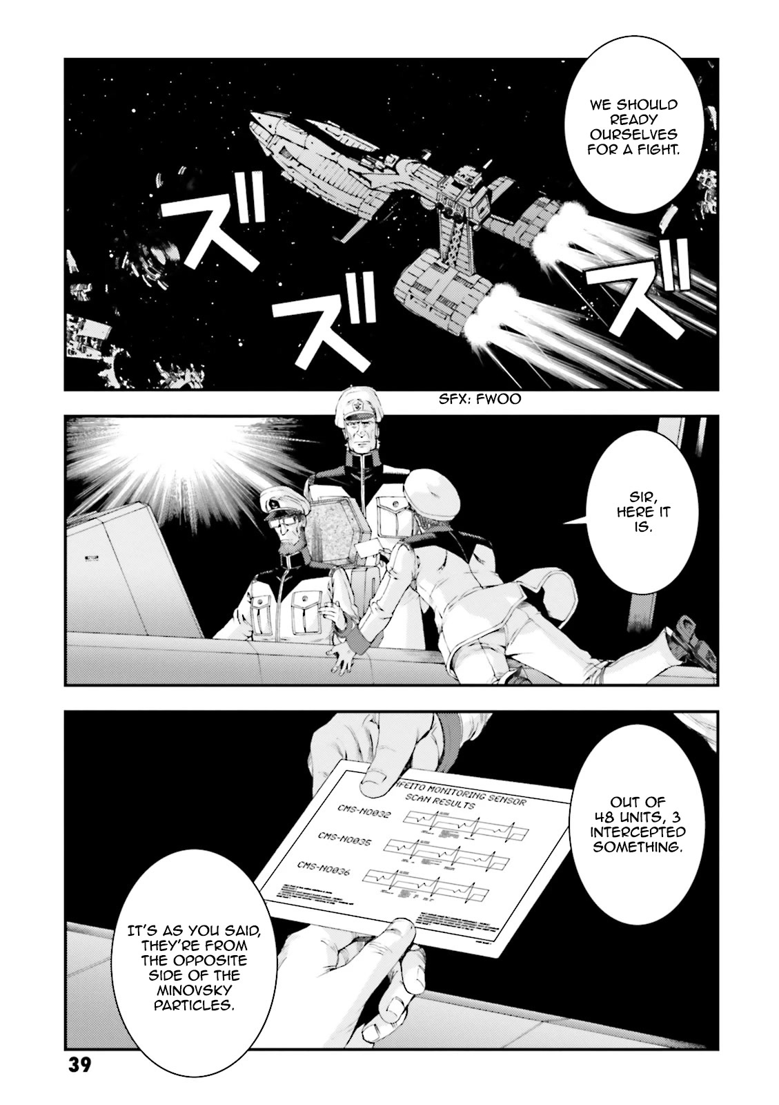 Kidou Senshi Gundam MSV-R: Johnny Ridden no Kikan Chapter 75 page 39 - Chapter 75: CERTAIN