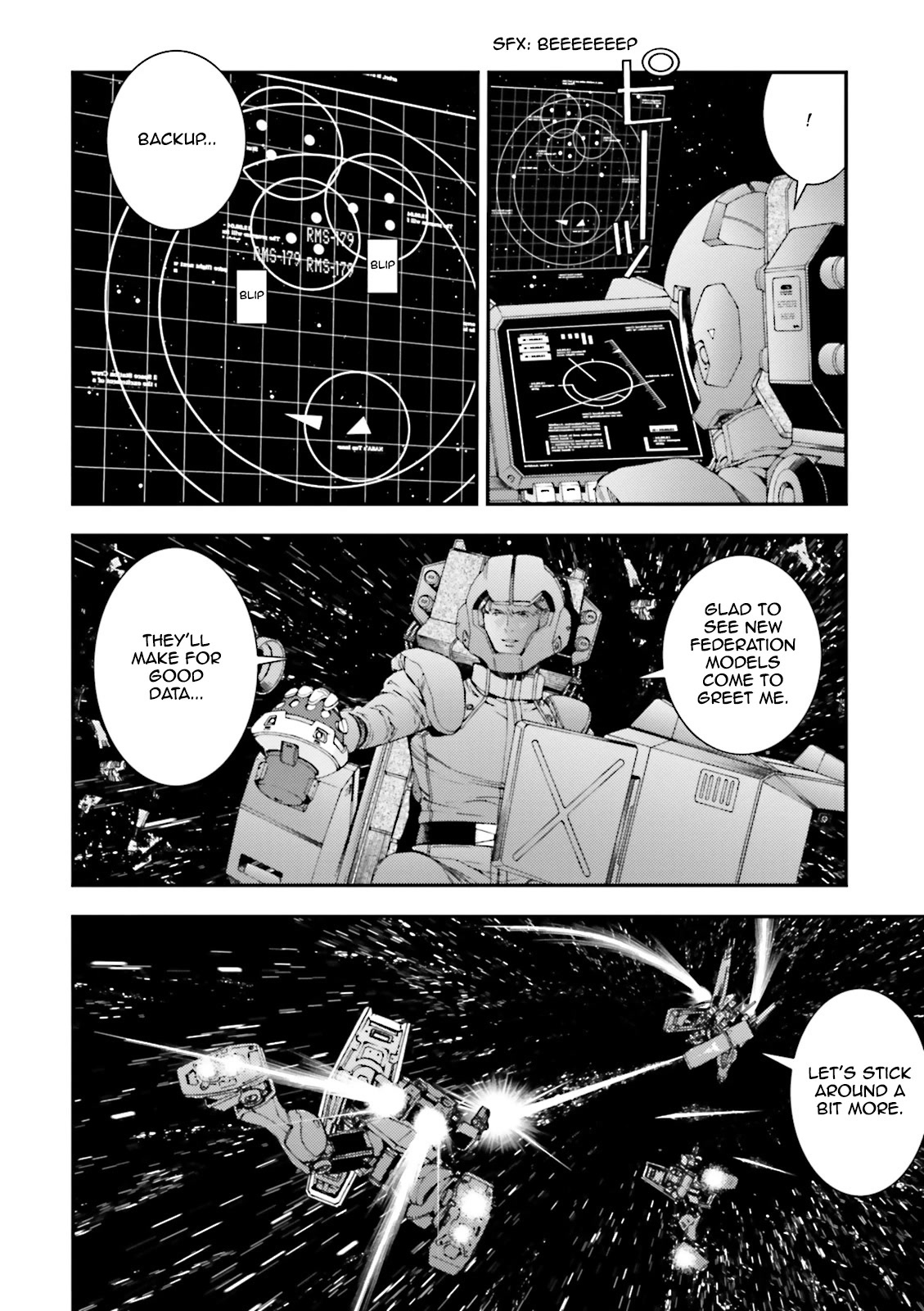 Kidou Senshi Gundam MSV-R: Johnny Ridden no Kikan Chapter 79 page 14 - Chapter 79: CHIVALRY
