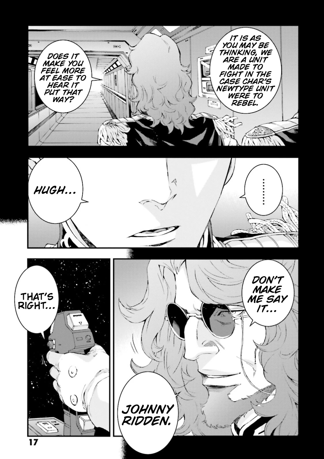 Kidou Senshi Gundam MSV-R: Johnny Ridden no Kikan Chapter 80 page 17 - Chapter 80: ONE'S TRUE COLORS