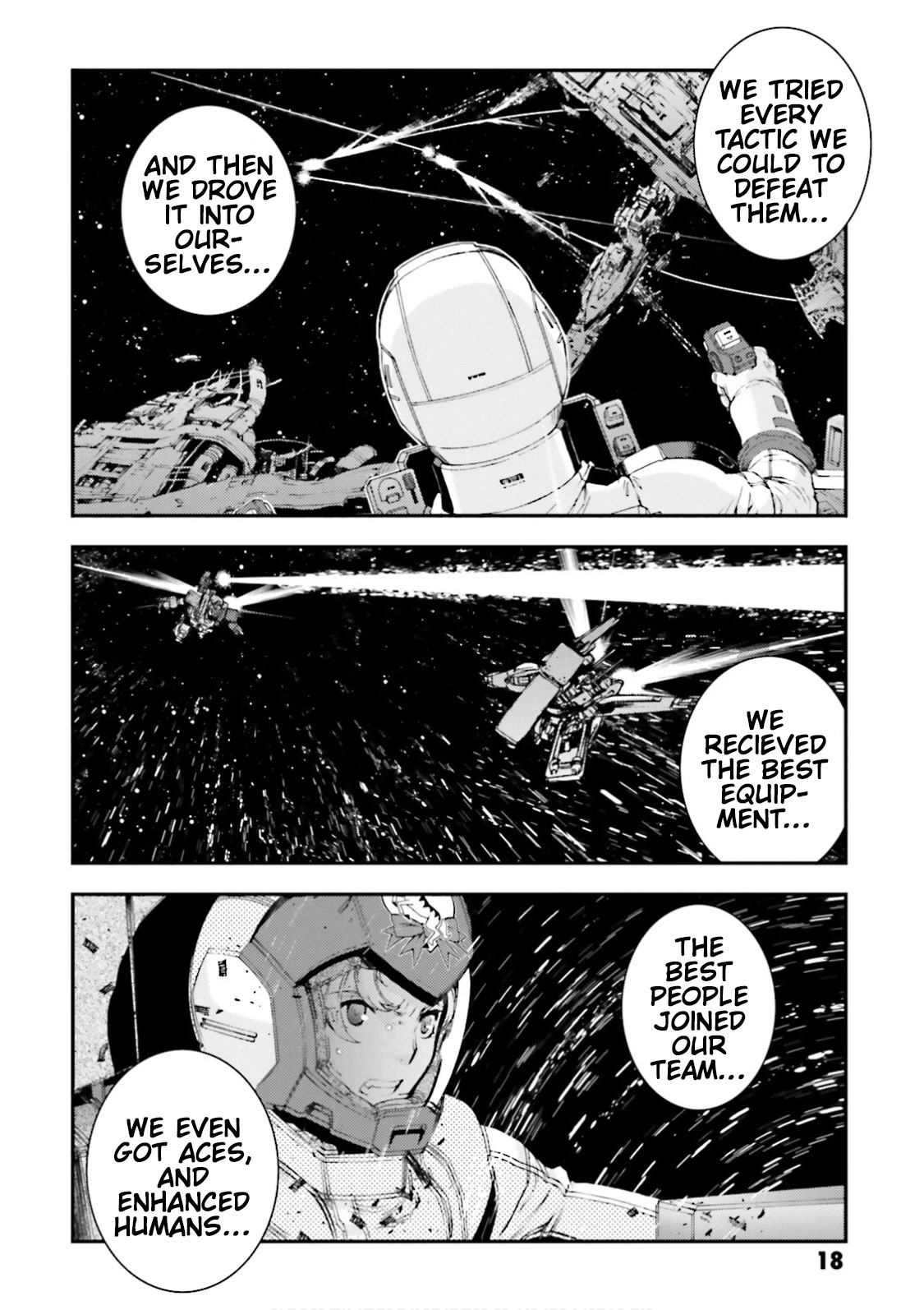 Kidou Senshi Gundam MSV-R: Johnny Ridden no Kikan Chapter 80 page 18 - Chapter 80: ONE'S TRUE COLORS