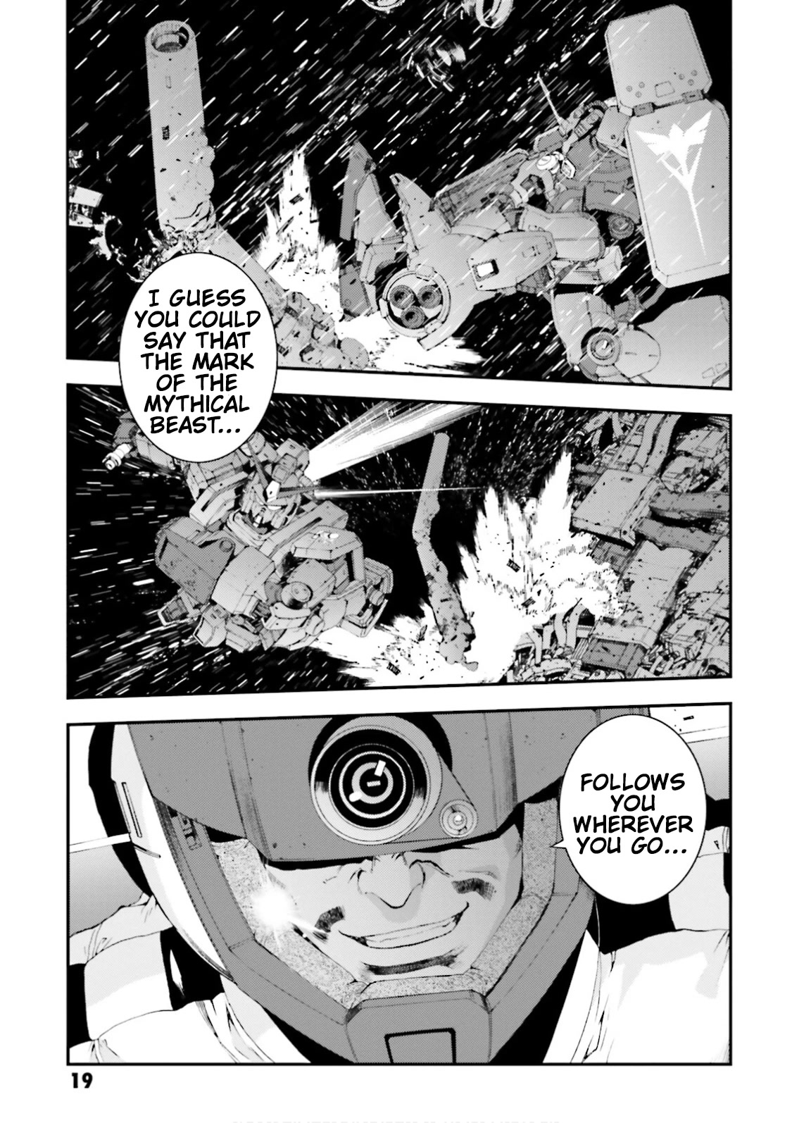Kidou Senshi Gundam MSV-R: Johnny Ridden no Kikan Chapter 80 page 19 - Chapter 80: ONE'S TRUE COLORS