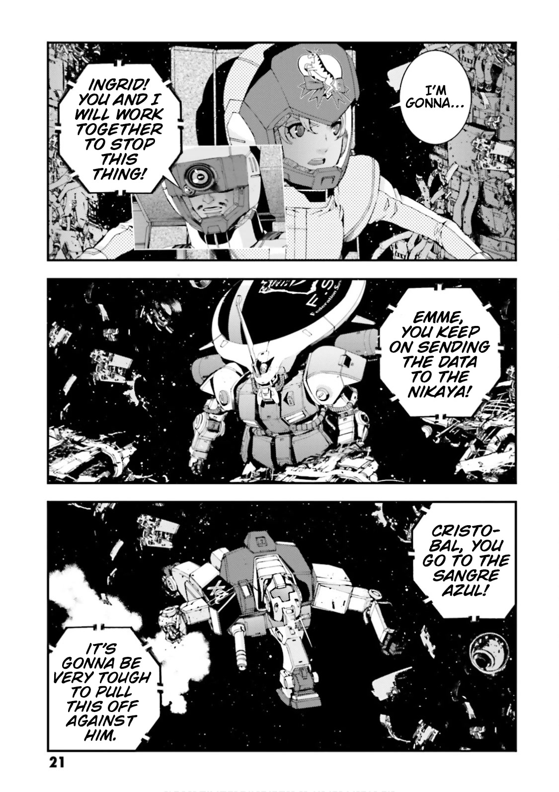 Kidou Senshi Gundam MSV-R: Johnny Ridden no Kikan Chapter 80 page 21 - Chapter 80: ONE'S TRUE COLORS