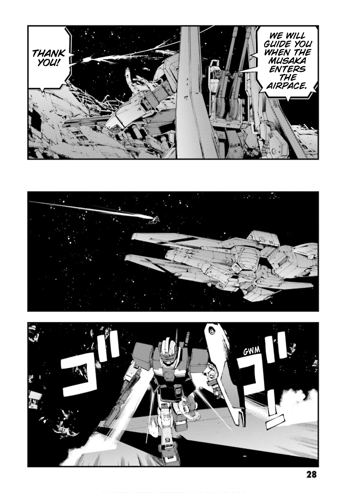 Kidou Senshi Gundam MSV-R: Johnny Ridden no Kikan Chapter 80 page 28 - Chapter 80: ONE'S TRUE COLORS