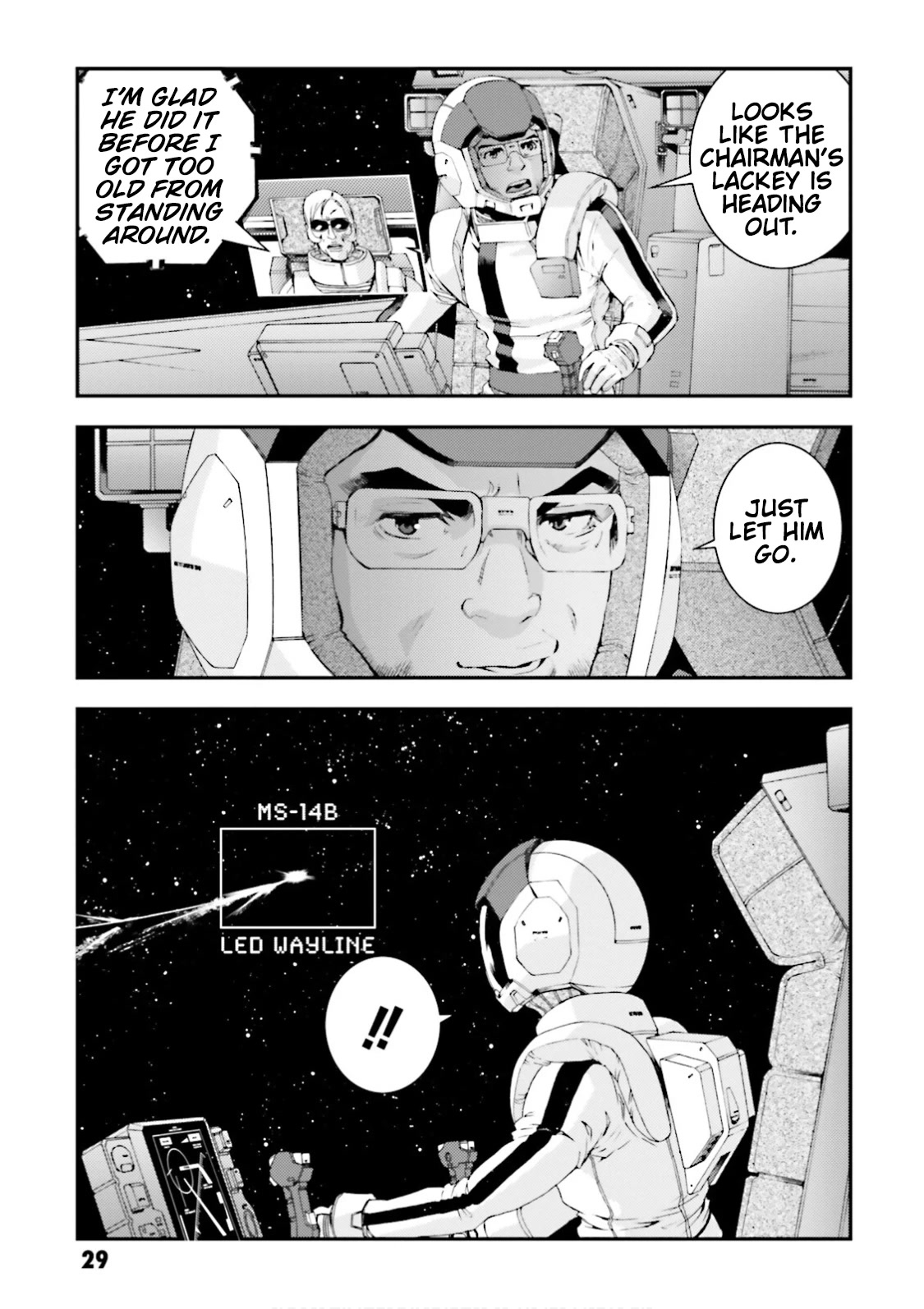 Kidou Senshi Gundam MSV-R: Johnny Ridden no Kikan Chapter 80 page 29 - Chapter 80: ONE'S TRUE COLORS