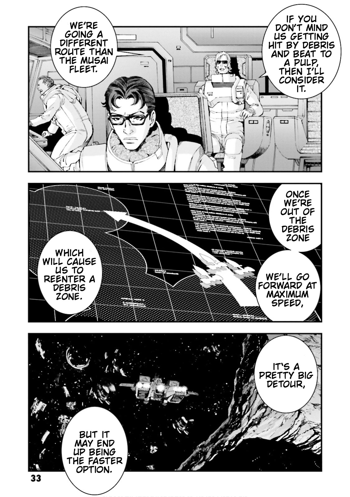 Kidou Senshi Gundam MSV-R: Johnny Ridden no Kikan Chapter 80 page 32 - Chapter 80: ONE'S TRUE COLORS