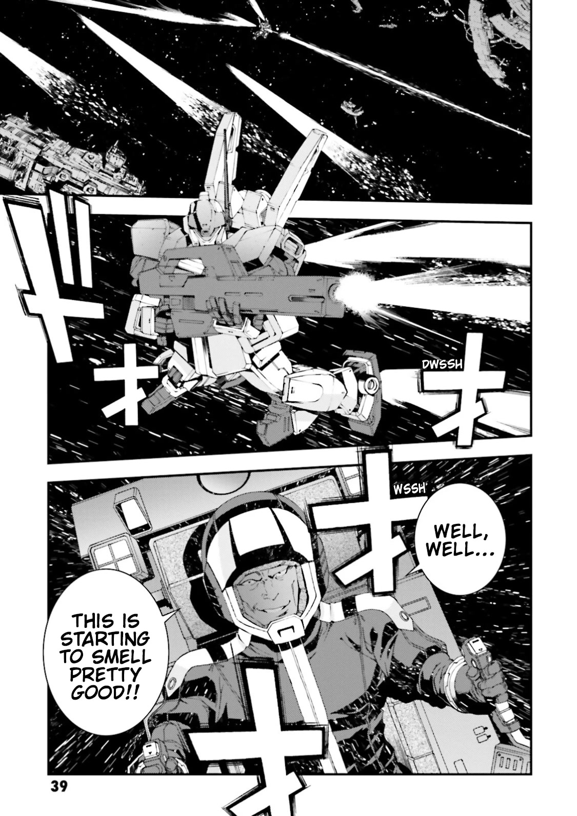 Kidou Senshi Gundam MSV-R: Johnny Ridden no Kikan Chapter 80 page 38 - Chapter 80: ONE'S TRUE COLORS