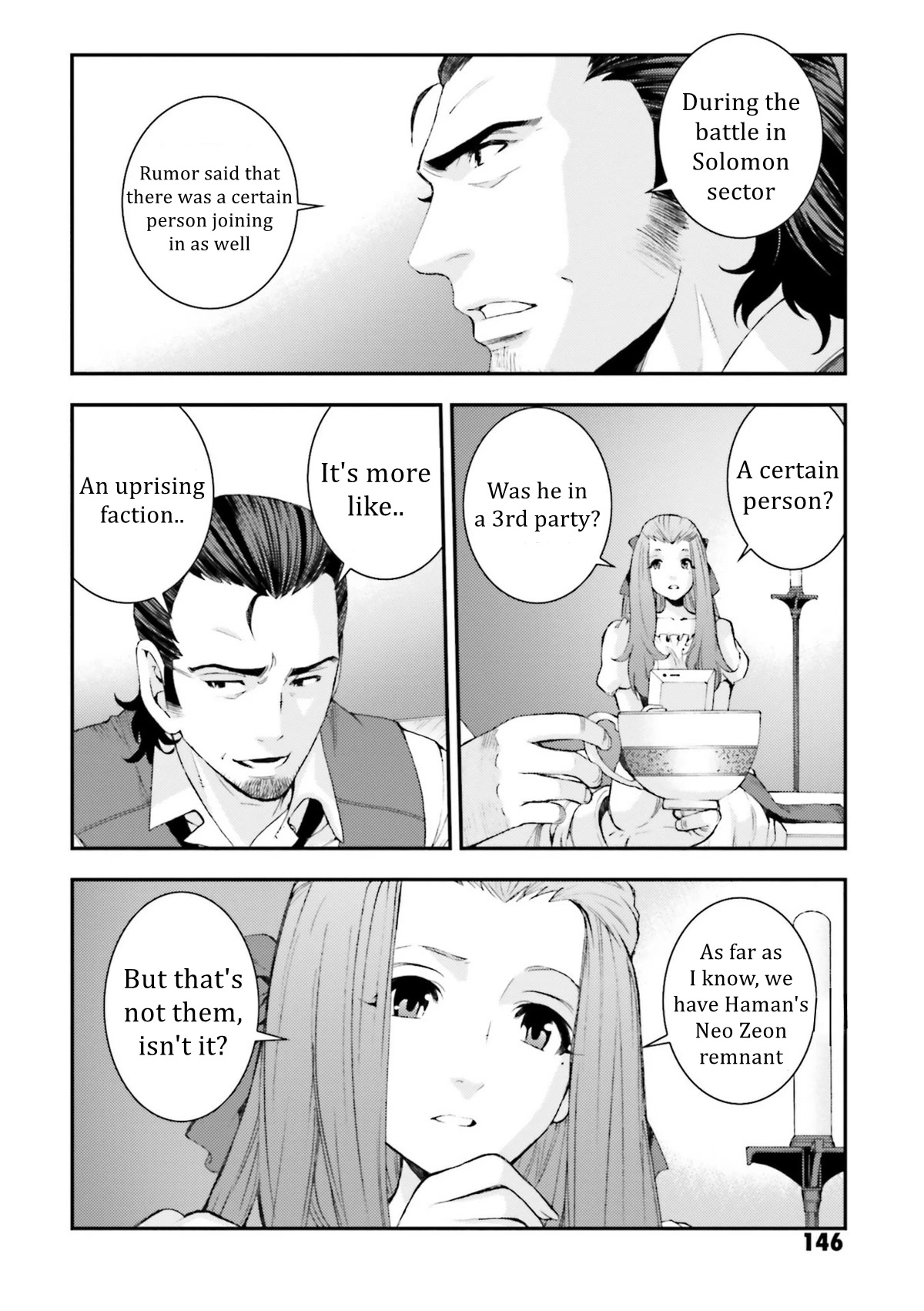 Kidou Senshi Gundam MSV-R: Johnny Ridden no Kikan Chapter 95 page 14 - Chapter 95: NOBLESSE OBLIGE