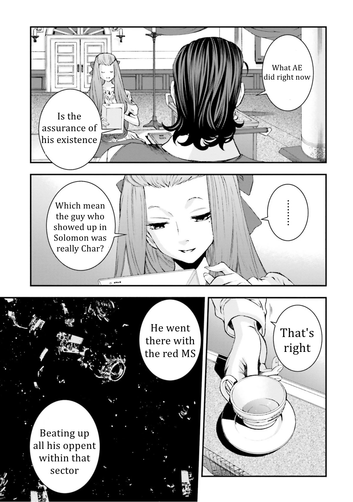 Kidou Senshi Gundam MSV-R: Johnny Ridden no Kikan Chapter 95 page 17 - Chapter 95: NOBLESSE OBLIGE