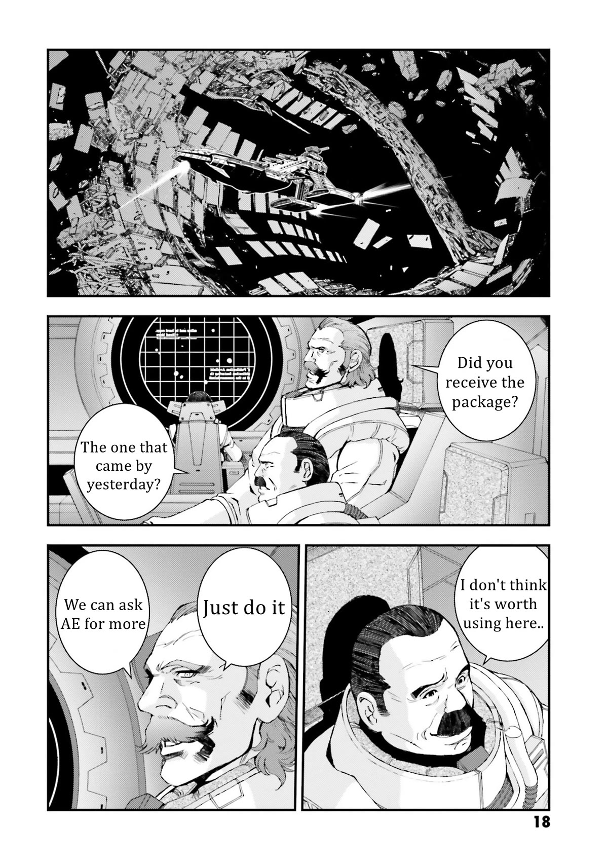 Kidou Senshi Gundam MSV-R: Johnny Ridden no Kikan Chapter 96 page 16 - Chapter 96: WATERSHED