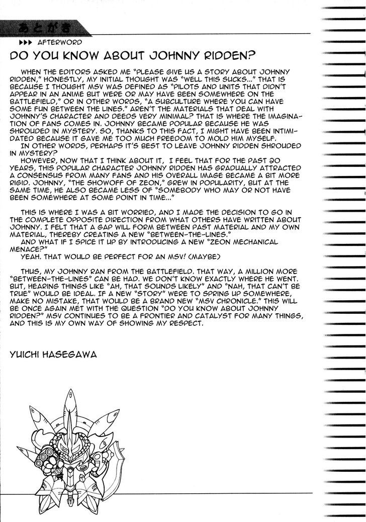 Kidou Senshi Gundam MSV Senki Johnny Ridden Chapter 1 page 147 - Chapter 1