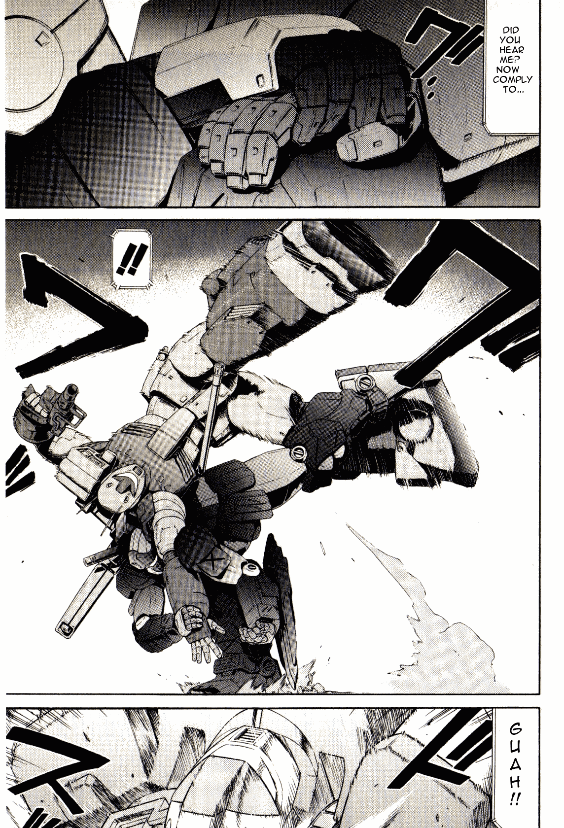 Kidou Senshi Gundam: Orera Renpou Gurentai Chapter 16 page 38 - Chapter 16: Angel with the Scabbed Wings
