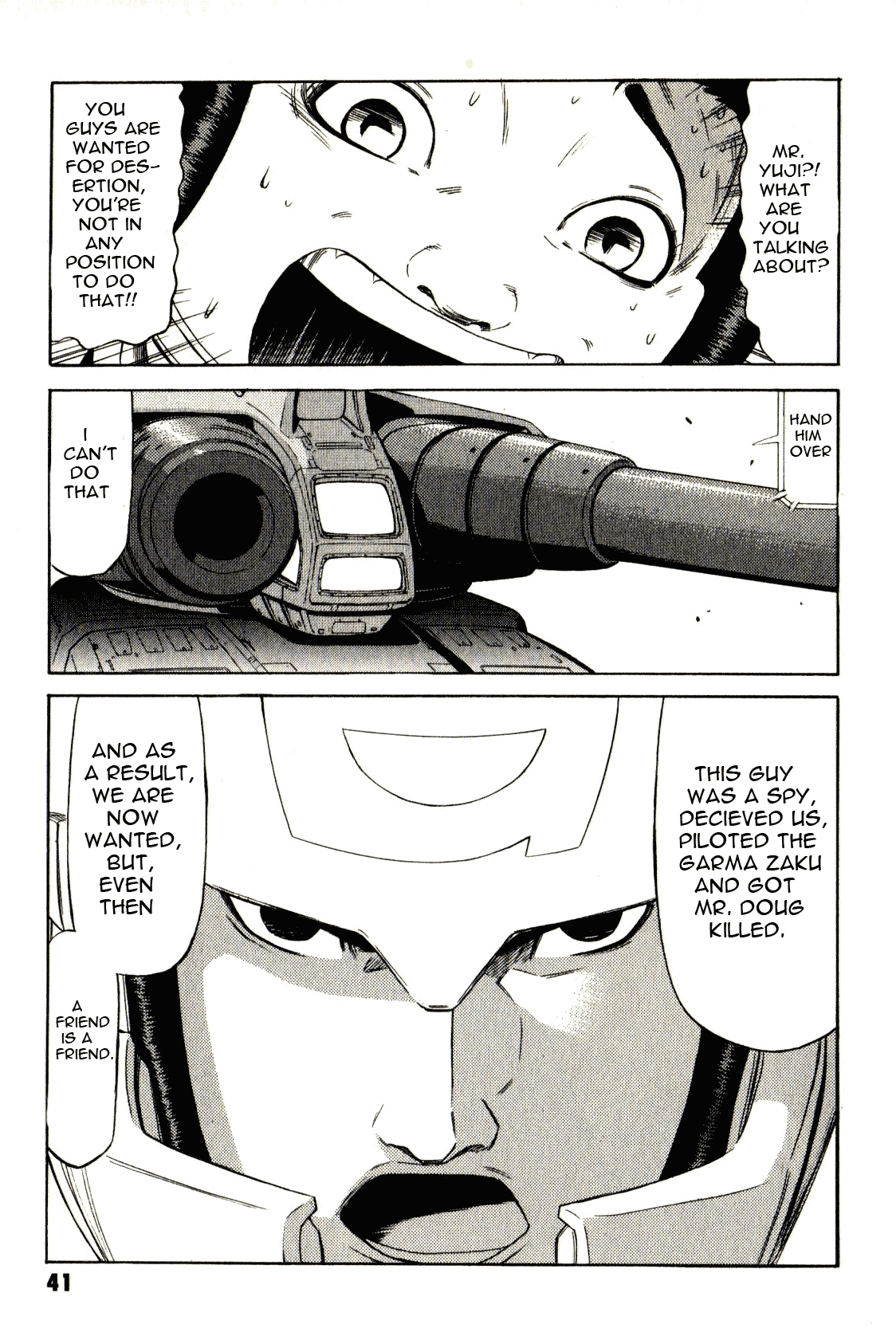 Kidou Senshi Gundam: Orera Renpou Gurentai Chapter 16 page 40 - Chapter 16: Angel with the Scabbed Wings