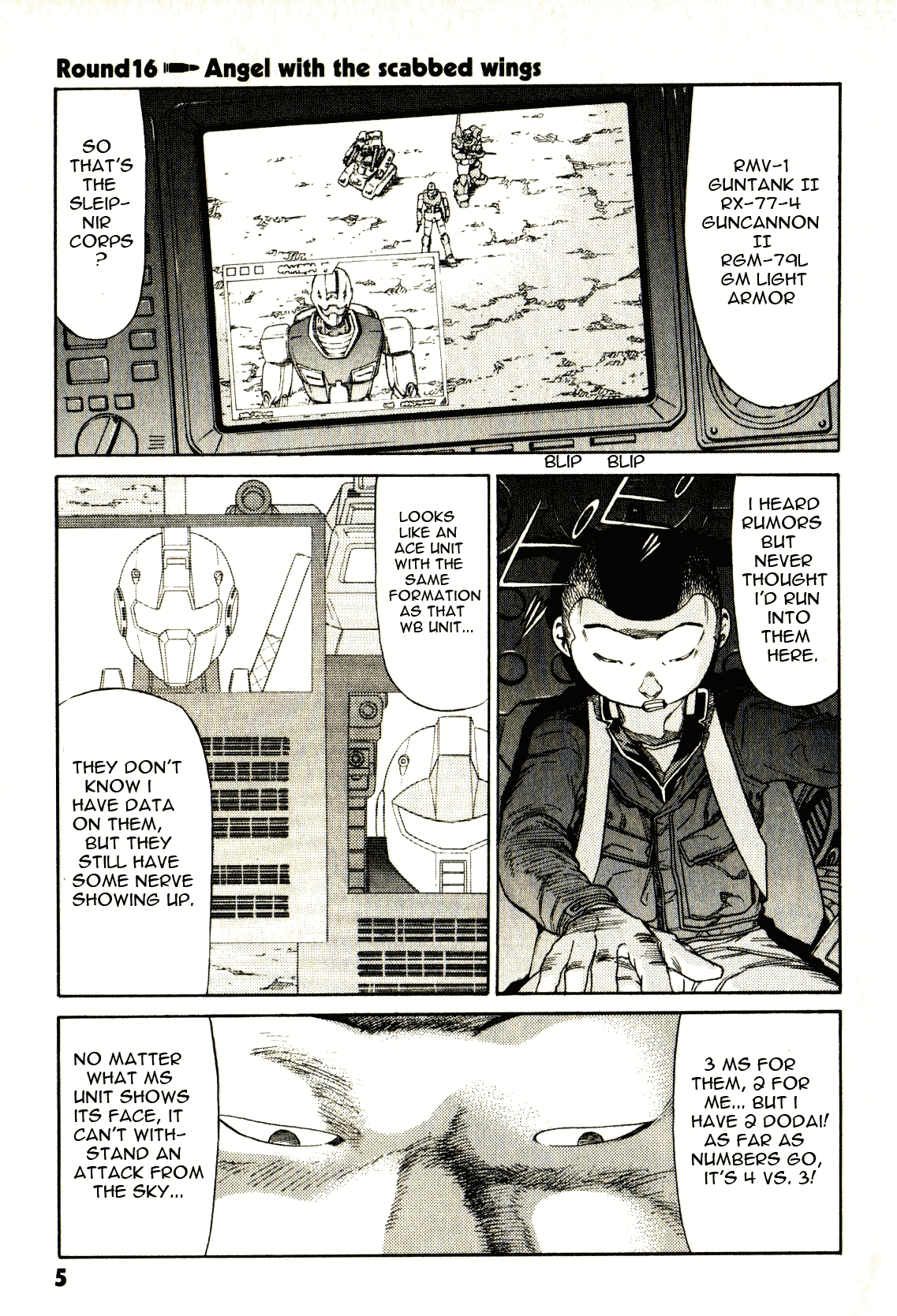 Kidou Senshi Gundam: Orera Renpou Gurentai Chapter 16 page 6 - Chapter 16: Angel with the Scabbed Wings