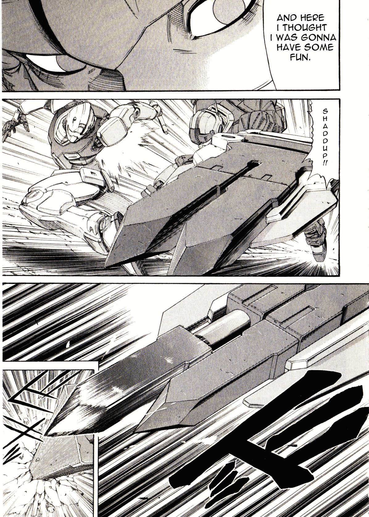 Kidou Senshi Gundam: Orera Renpou Gurentai Chapter 17 page 22 - Chapter 17: Forbidden Colours