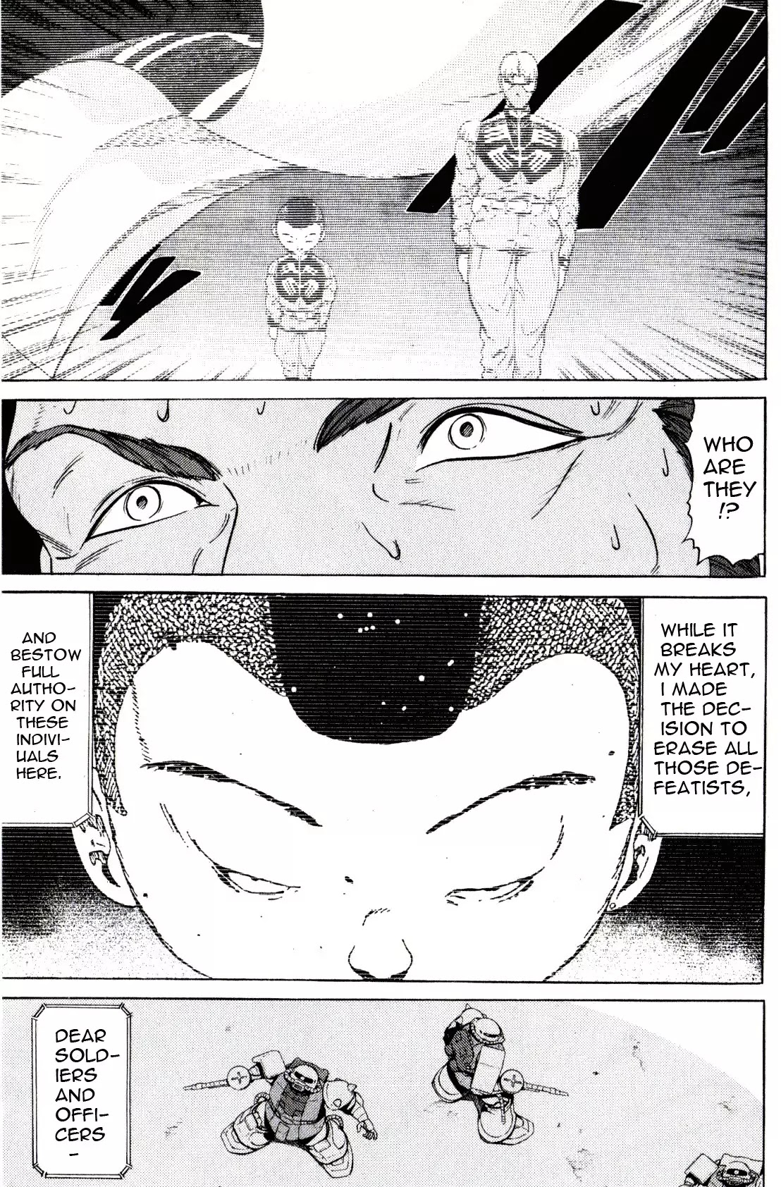 Kidou Senshi Gundam: Orera Renpou Gurentai Chapter 20 page 28 - Chapter 20: Thousand Knives