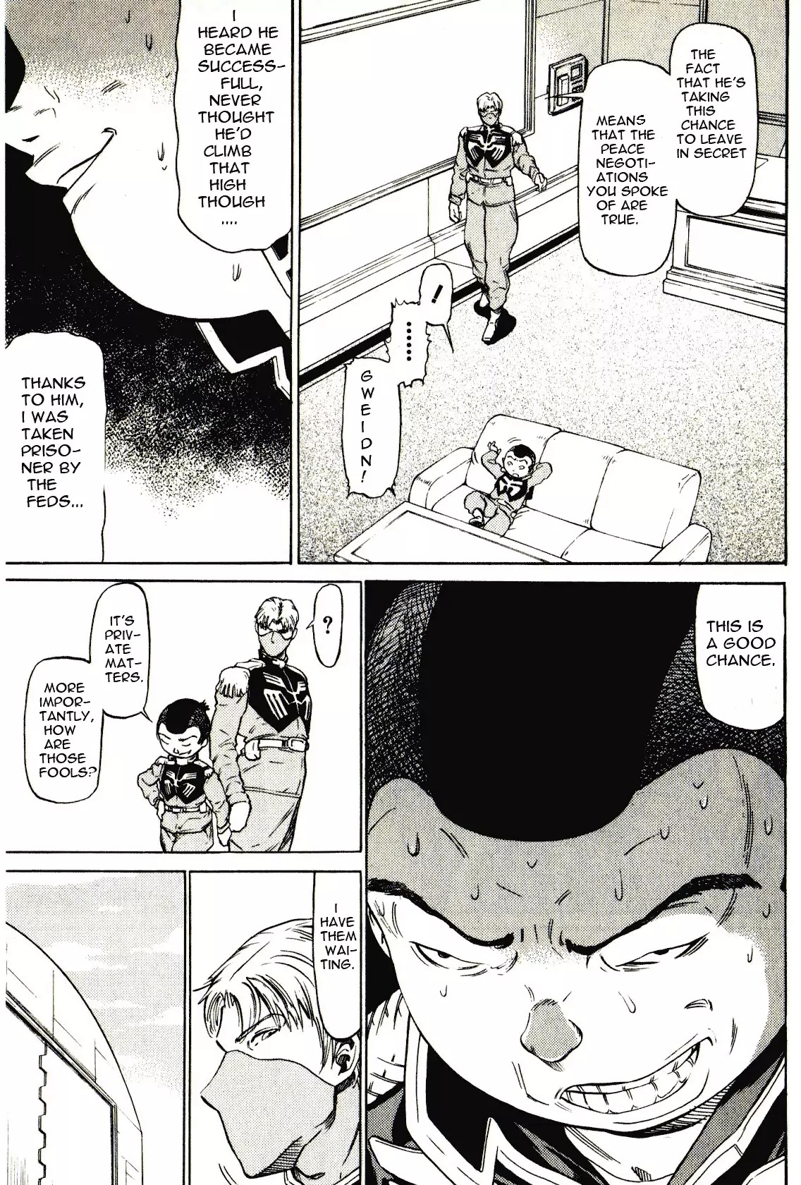 Kidou Senshi Gundam: Orera Renpou Gurentai Chapter 20 page 5 - Chapter 20: Thousand Knives