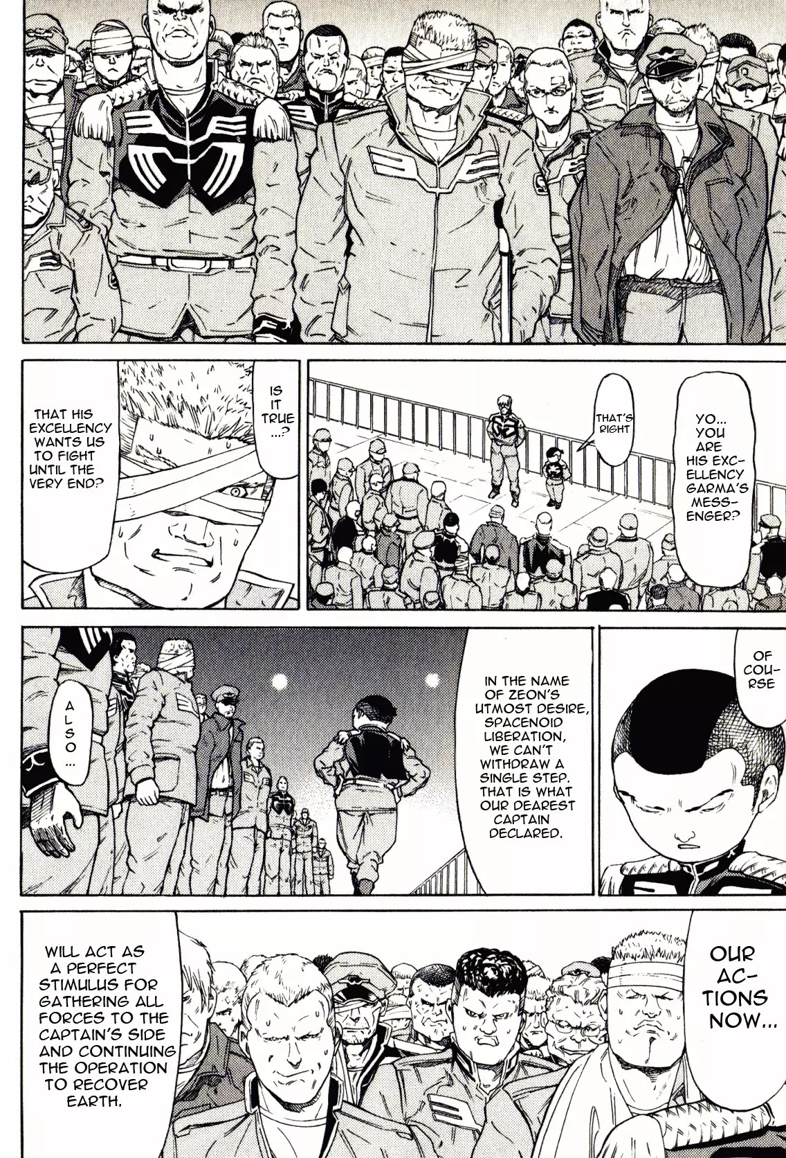 Kidou Senshi Gundam: Orera Renpou Gurentai Chapter 20 page 6 - Chapter 20: Thousand Knives