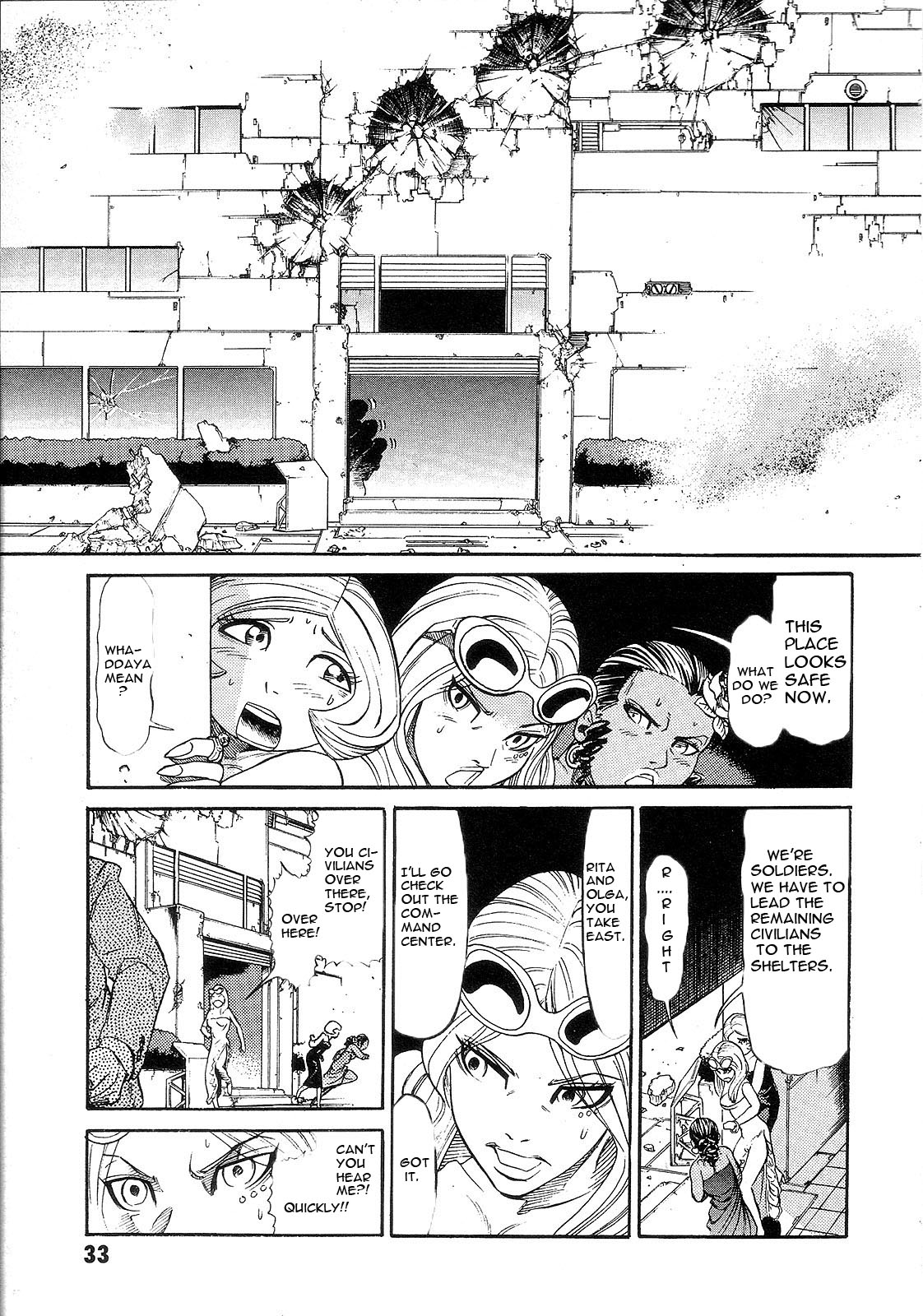 Kidou Senshi Gundam: Orera Renpou Gurentai Chapter 6 page 36 - Chapter 6: Great Big White World