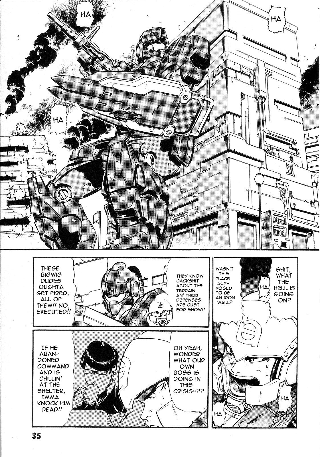 Kidou Senshi Gundam: Orera Renpou Gurentai Chapter 6 page 38 - Chapter 6: Great Big White World