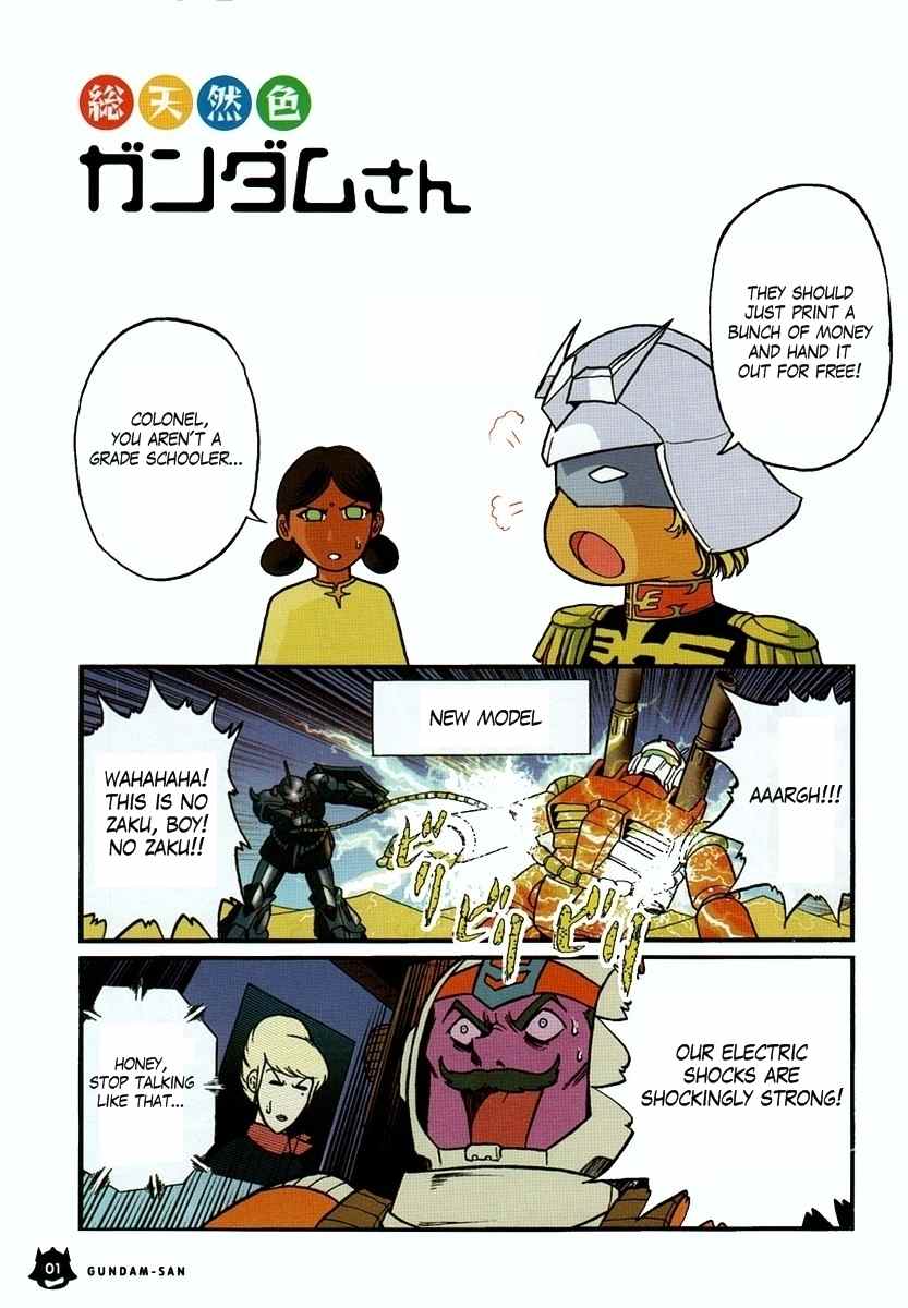 Kidou Senshi Gundam-san Chapter 1.1 page 2 - Vol.1 Chapter 1