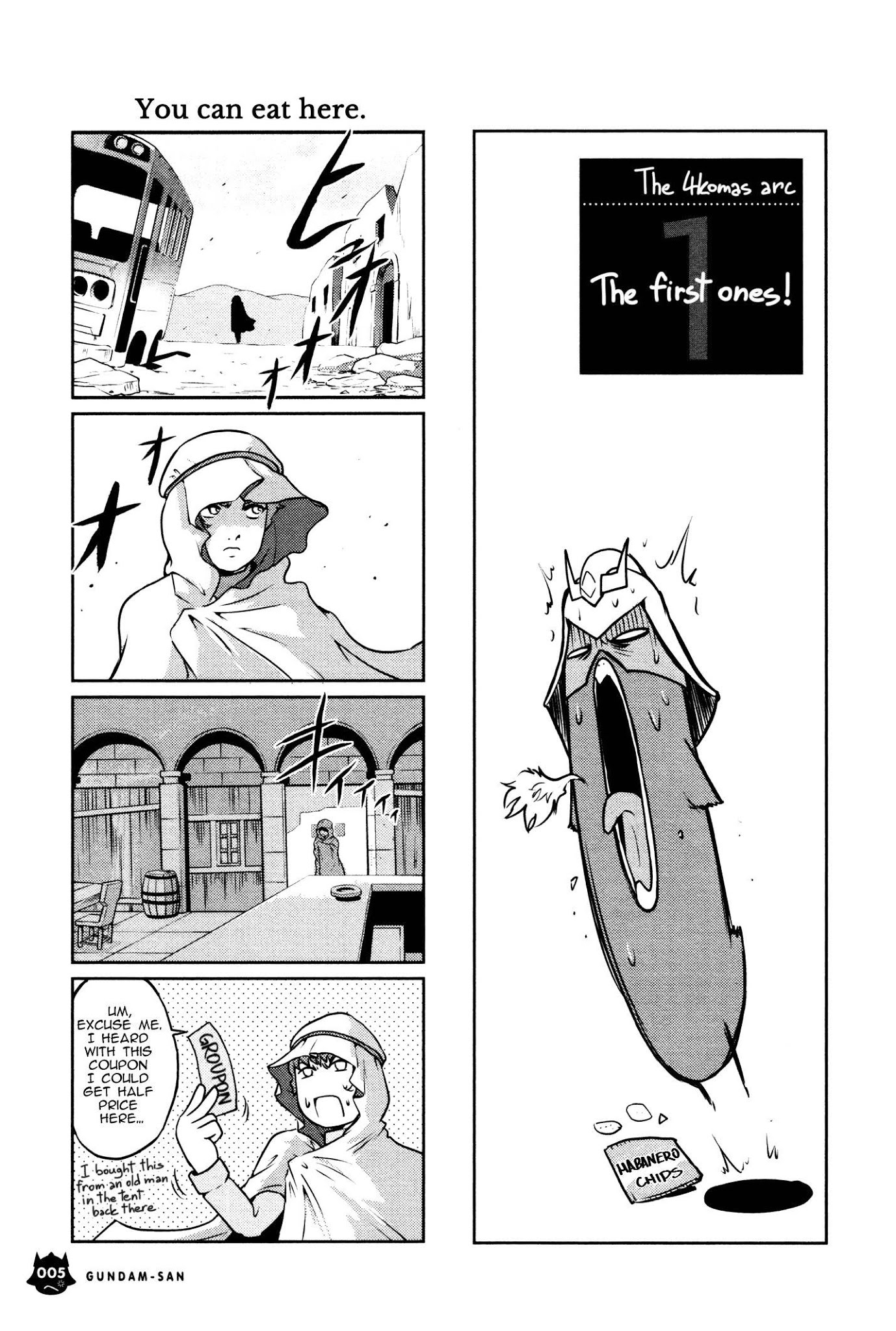 Kidou Senshi Gundam-san Chapter 8.1 page 6 - Vol.8 Chapter 1