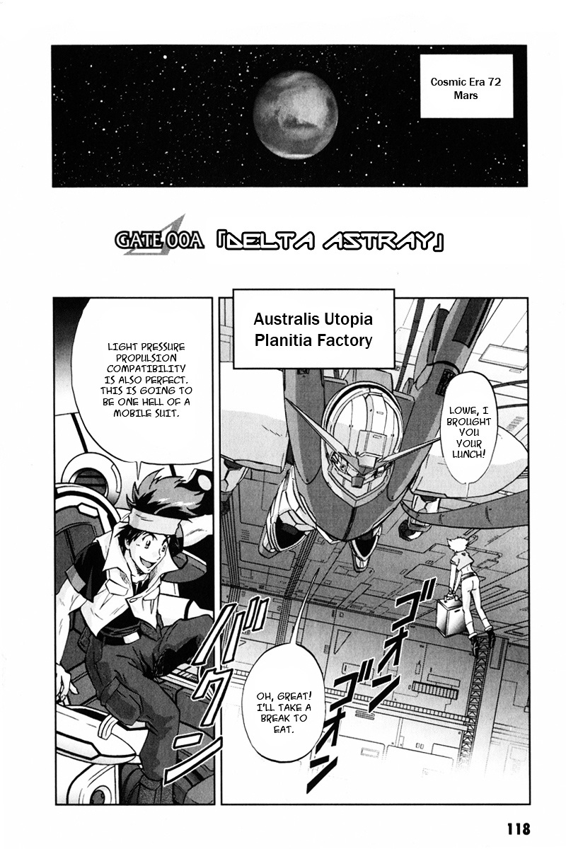 Kidou Senshi Gundam Seed C.E.73 Delta Astray Chapter 3.5 page 1 - Chapter 3.5 : Gate.00A - Delta Astray