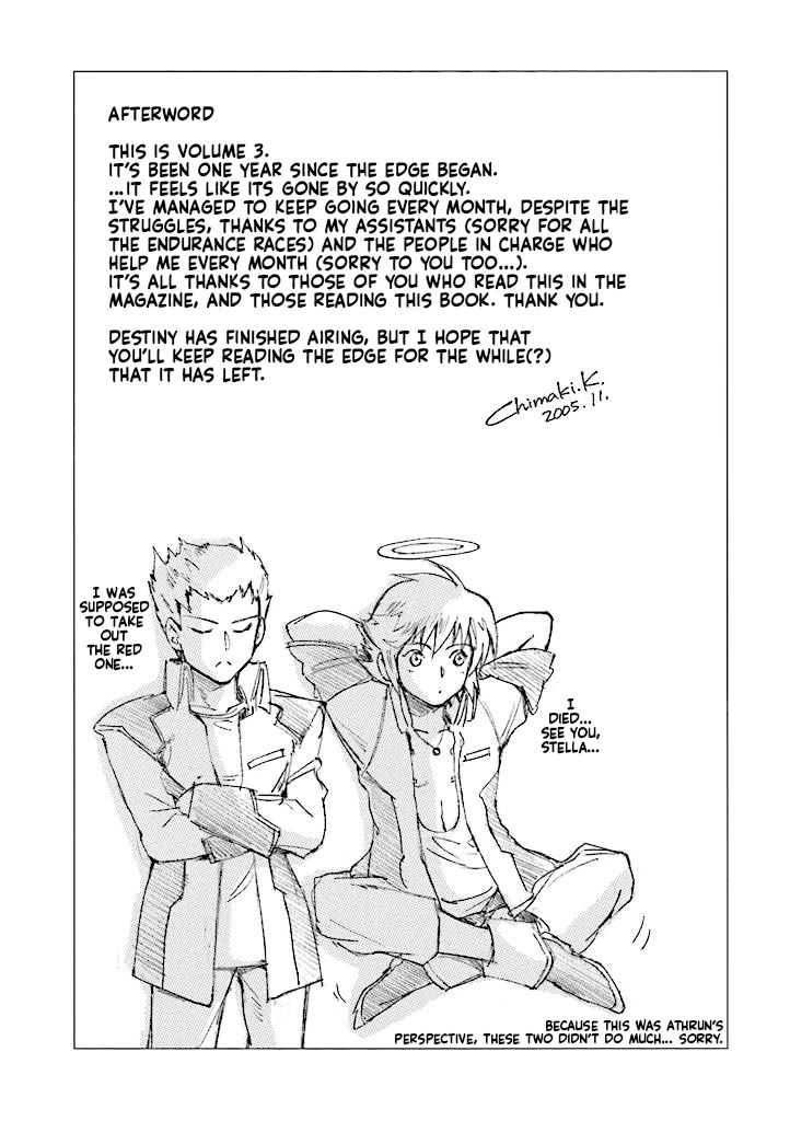 Kidou Senshi Gundam SEED Destiny the Edge Chapter 11.5 page 23 - Chapter 11.5: Special Edition: I Will Protect You