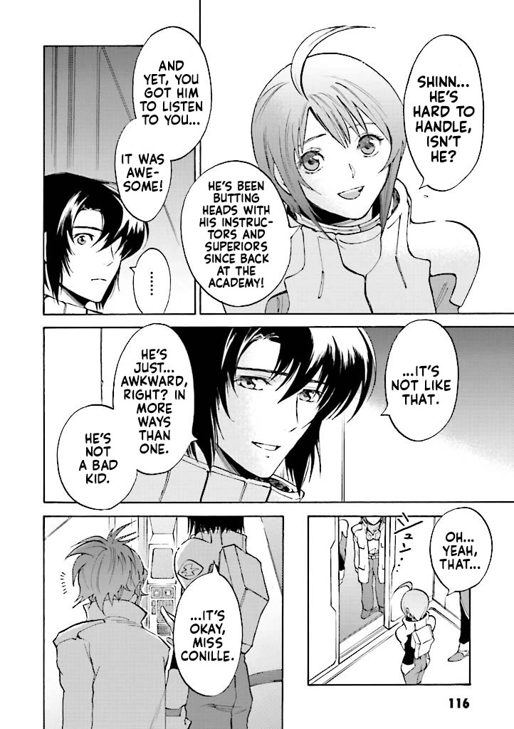 Kidou Senshi Gundam SEED Destiny the Edge Chapter 7 page 12 - Chapter 7: Faith