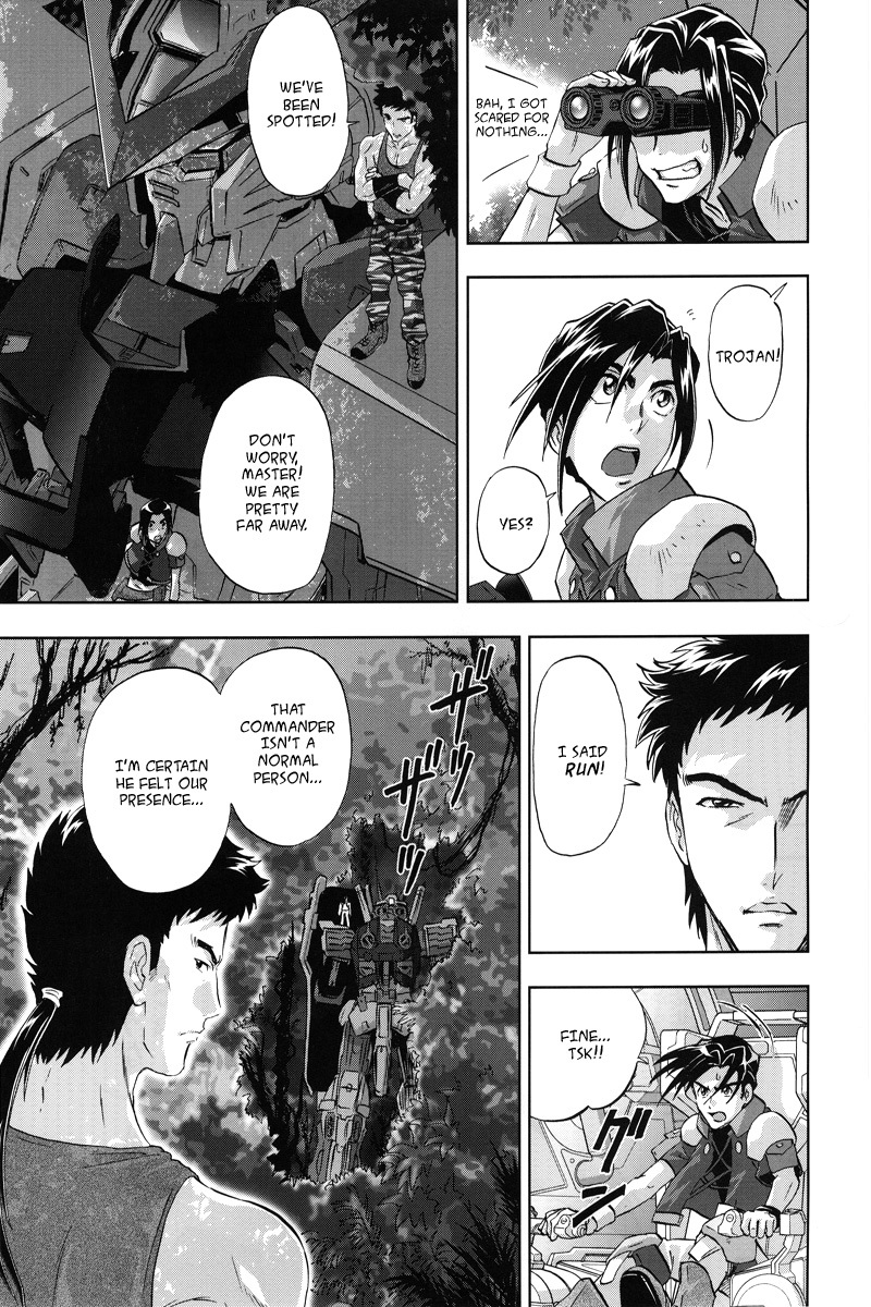 Kidou Senshi Gundam Seed Frame Astrays Chapter 1 page 13 - Chapter 1: Mercenaries of the Asian Bloc