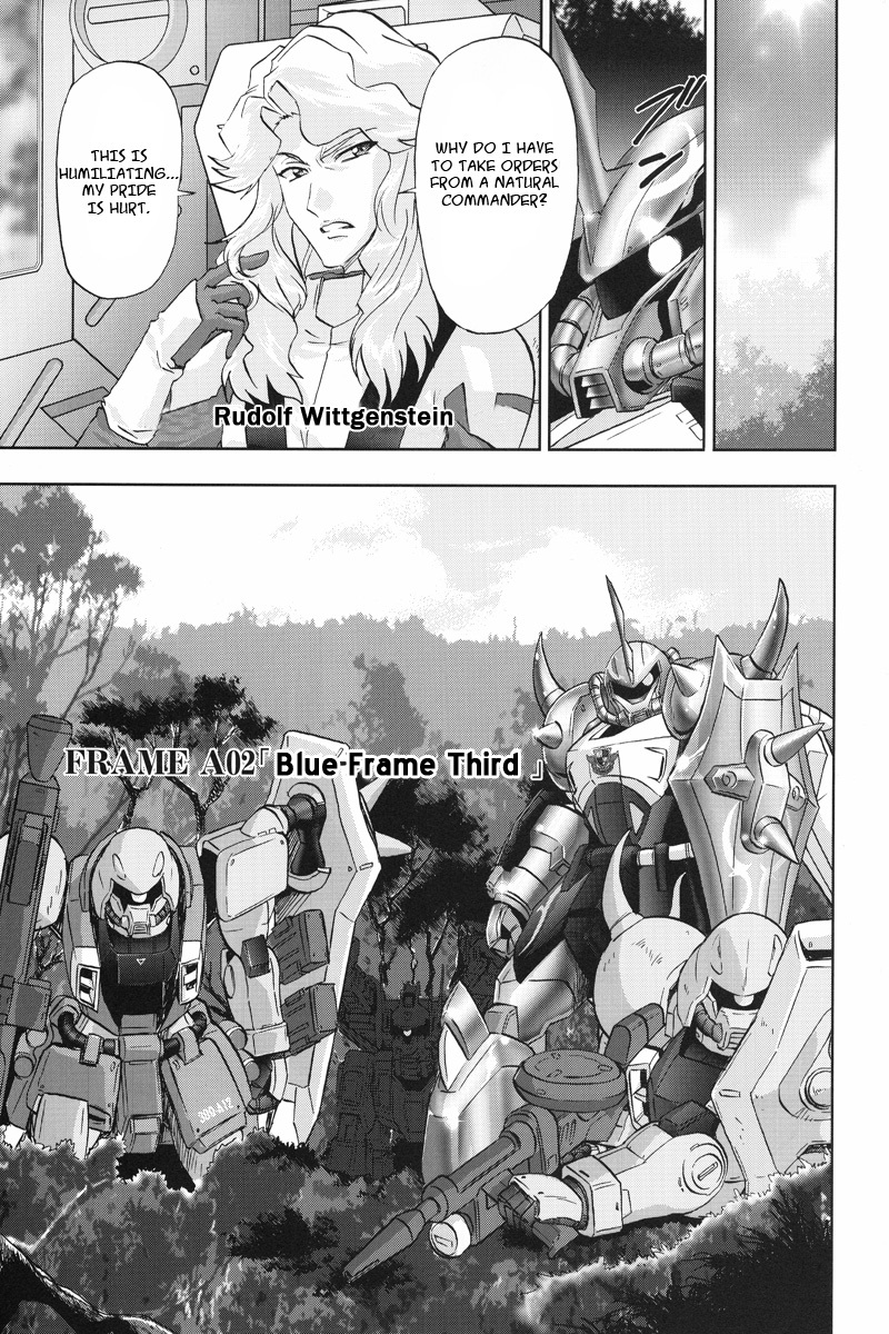 Kidou Senshi Gundam Seed Frame Astrays Chapter 2 page 1 - Chapter 2: Blue-Frame Third