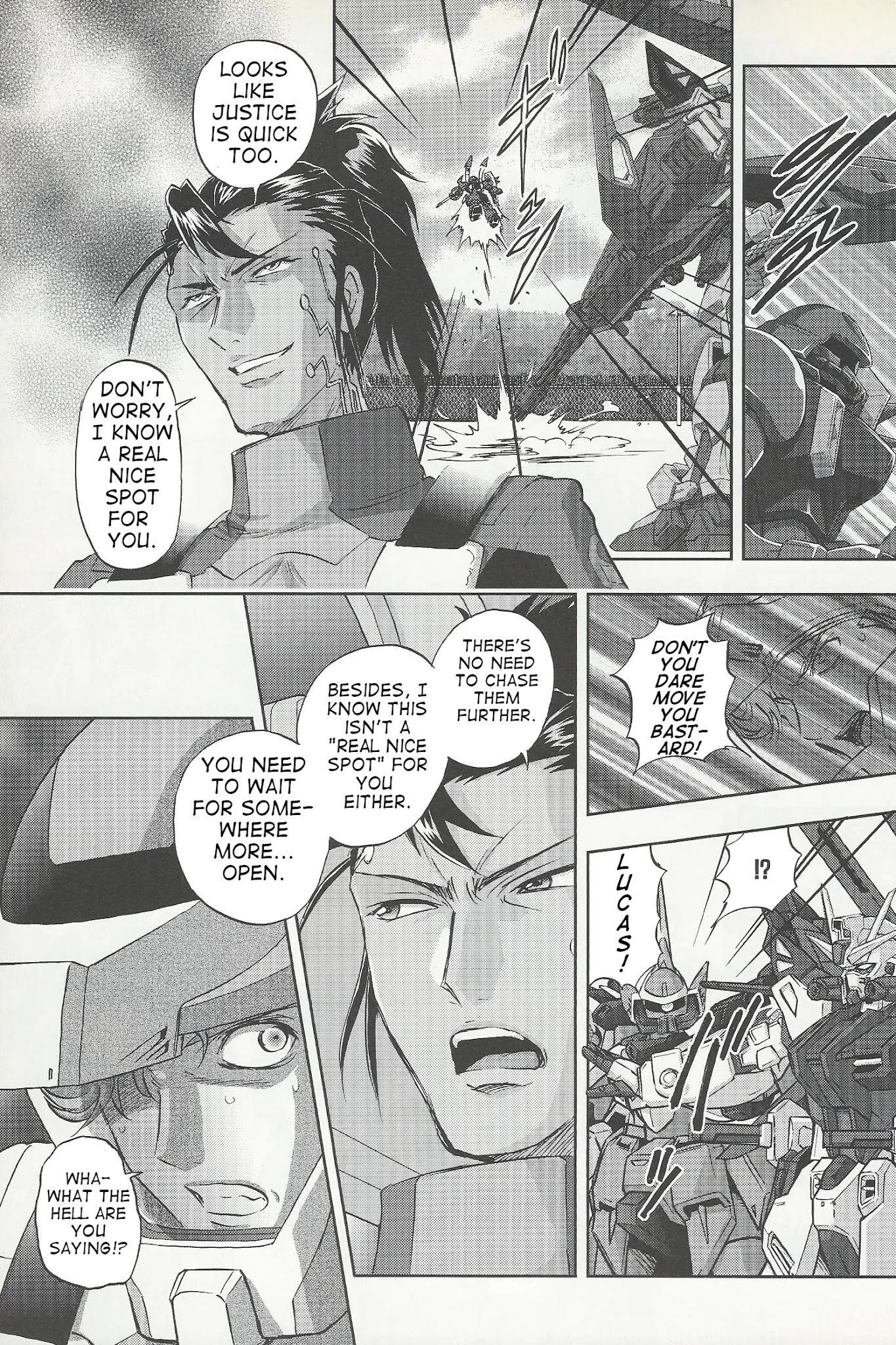 Kidou Senshi Gundam Seed Frame Astrays Chapter 8 page 6 - Chapter 8: FRAME A08 Gunfire to signal a new era