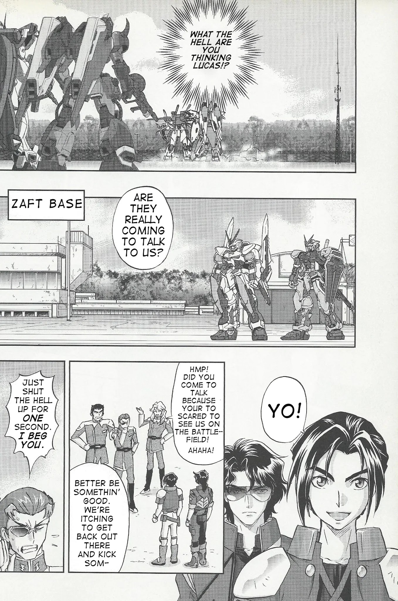 Kidou Senshi Gundam Seed Frame Astrays Chapter 8 page 7 - Chapter 8: FRAME A08 Gunfire to signal a new era