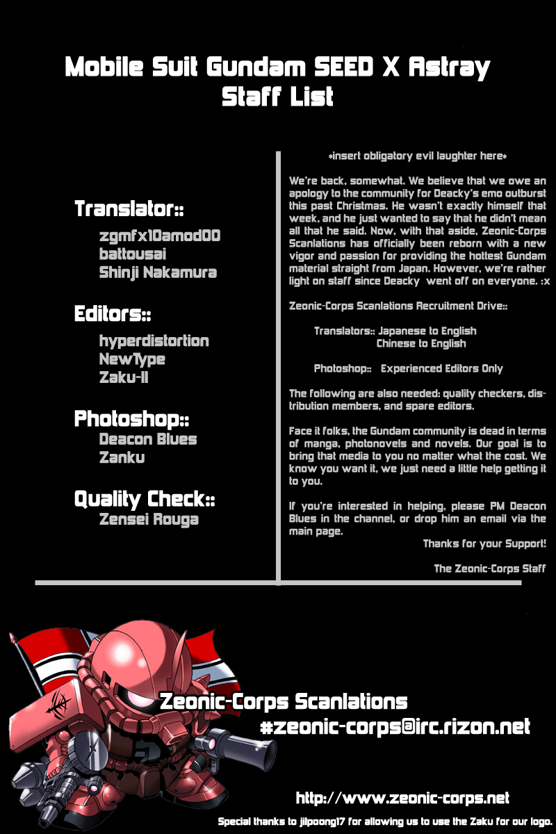Kidou Senshi Gundam Seed X Astray Chapter 1.2 page 31 - Chapter 1 v2 : Parts-X12 - The New G