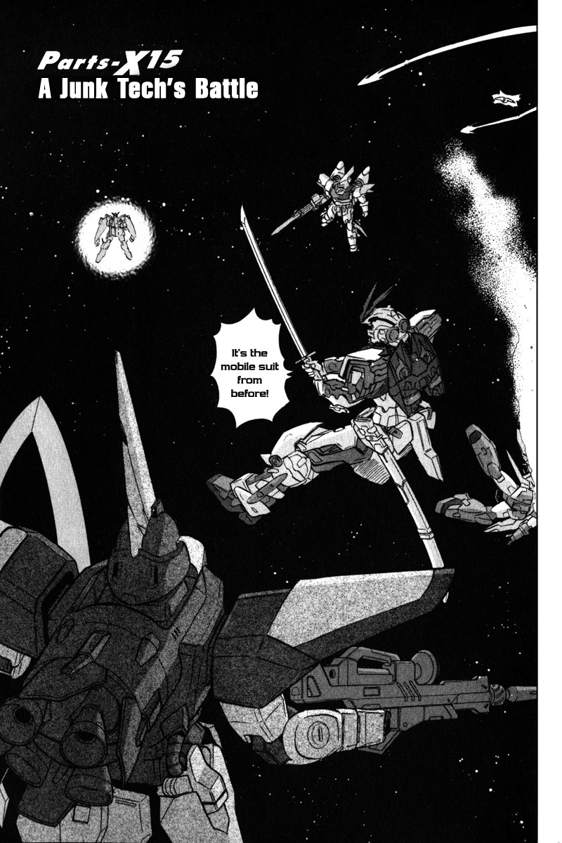 Kidou Senshi Gundam Seed X Astray Chapter 4.2 page 1 - Chapter 4 v2 : Parts-X15 - A Junk Tech's Battle