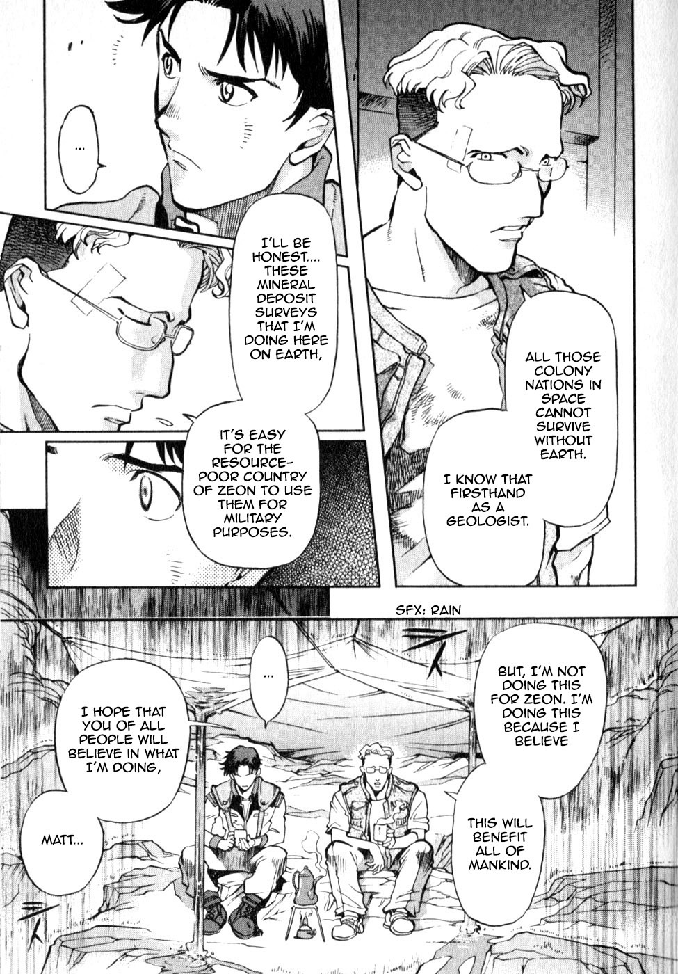 Kidou Senshi Gundam Senki: Lost War Chronicles Chapter 0.1 page 12 - Chapter 0.1: OPERATION 0 side A: Matt Healy - At the outbreak of War -