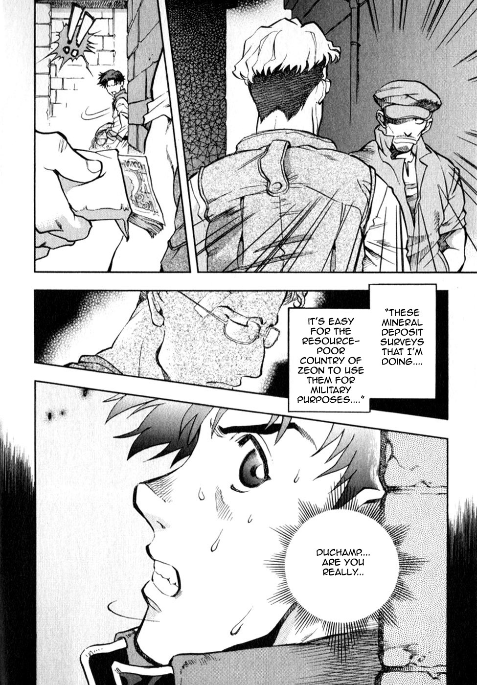 Kidou Senshi Gundam Senki: Lost War Chronicles Chapter 0.1 page 15 - Chapter 0.1: OPERATION 0 side A: Matt Healy - At the outbreak of War -