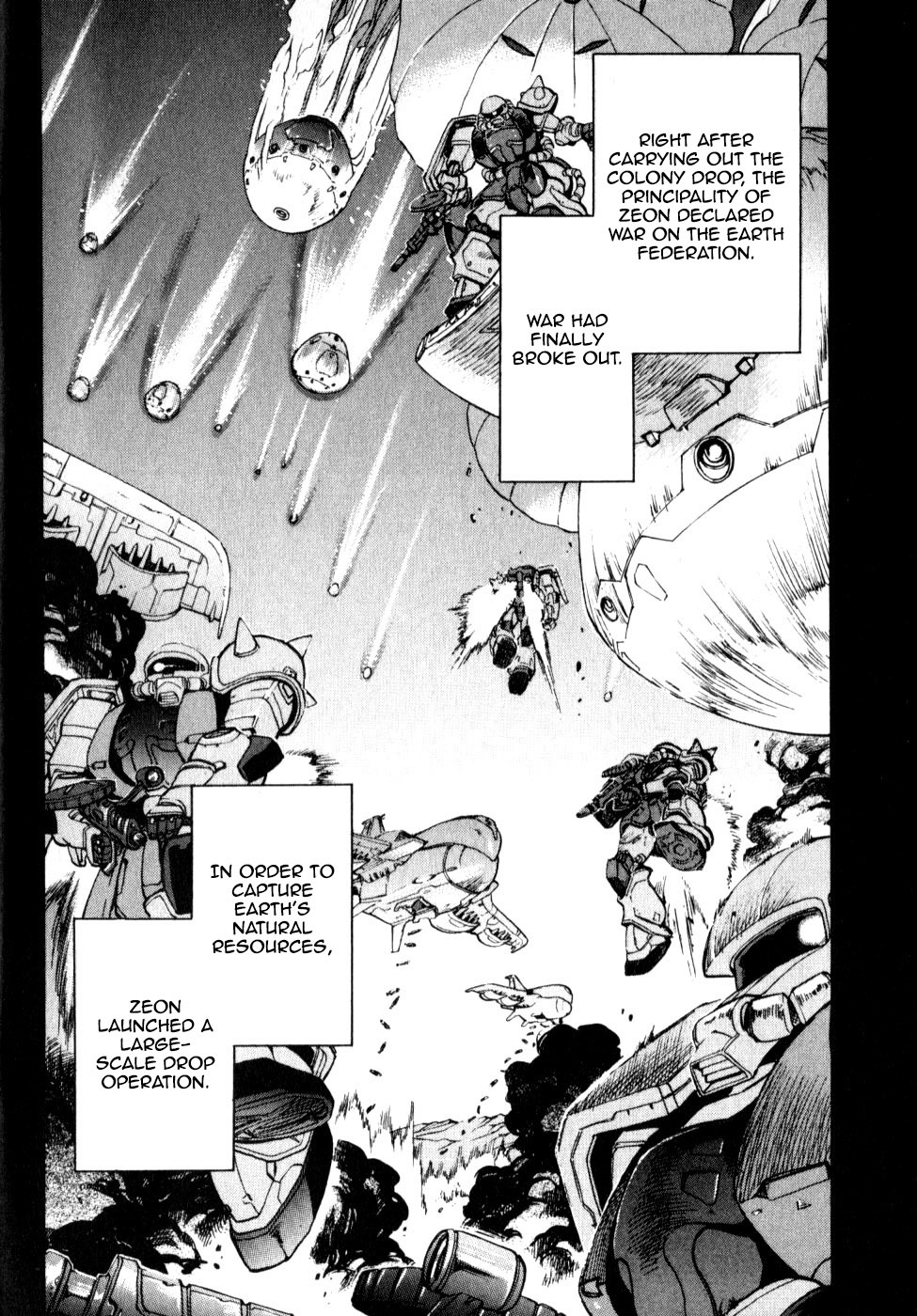 Kidou Senshi Gundam Senki: Lost War Chronicles Chapter 0.1 page 21 - Chapter 0.1: OPERATION 0 side A: Matt Healy - At the outbreak of War -