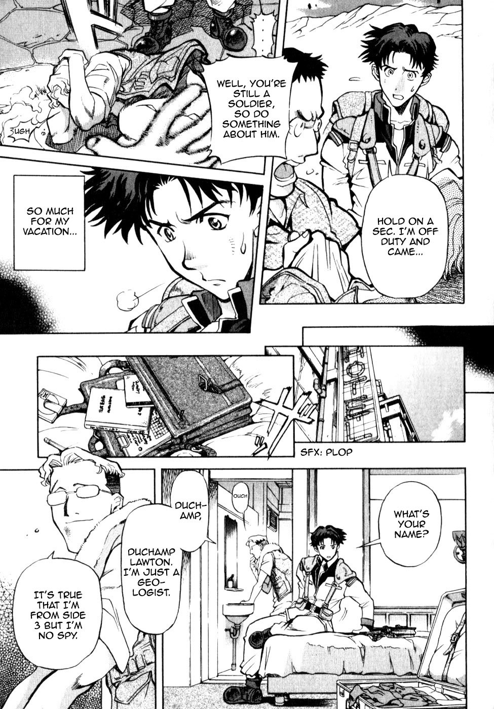 Kidou Senshi Gundam Senki: Lost War Chronicles Chapter 0.1 page 6 - Chapter 0.1: OPERATION 0 side A: Matt Healy - At the outbreak of War -